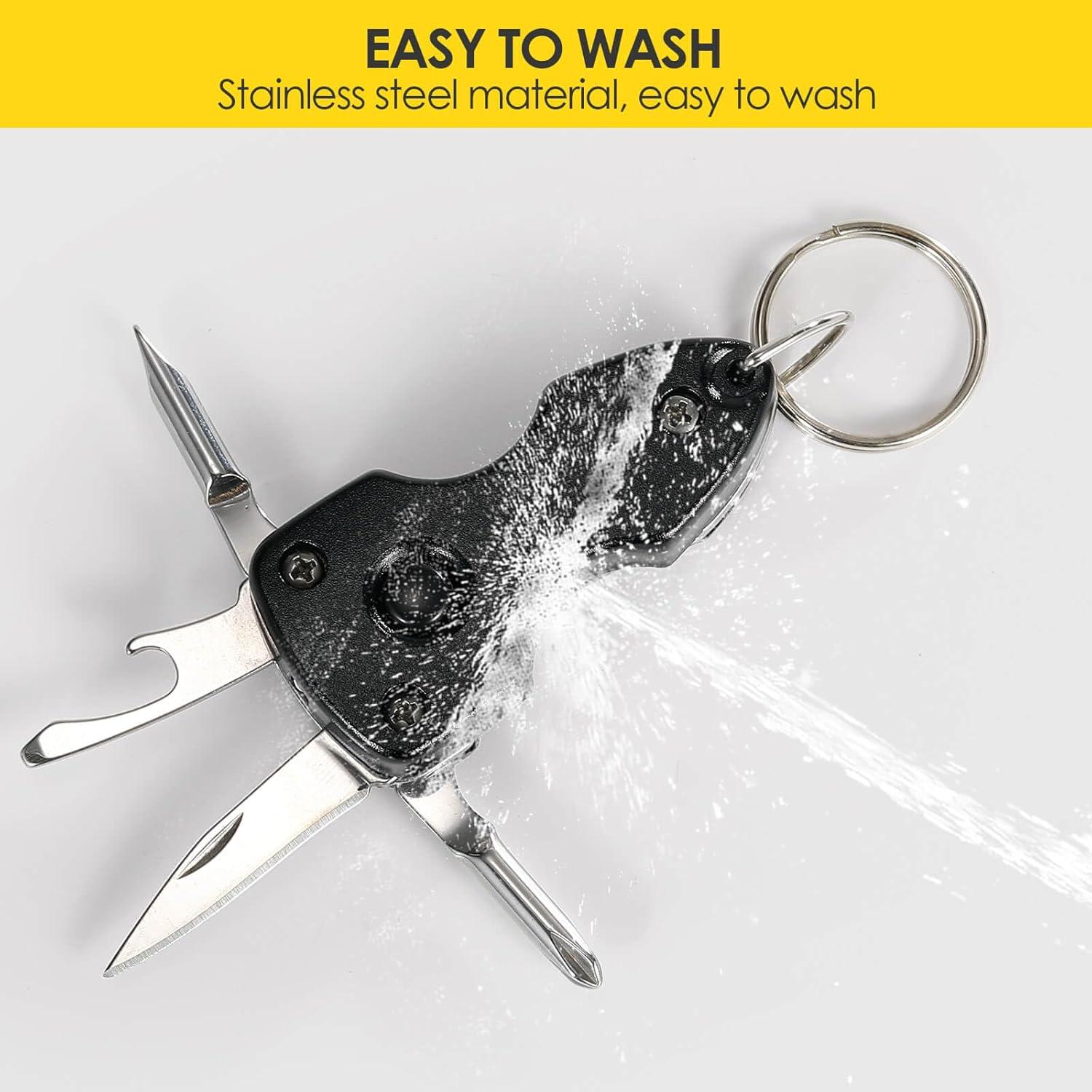 Herramienta Multifuncional EDC Gear 5 en 1 con LED y Destornillador