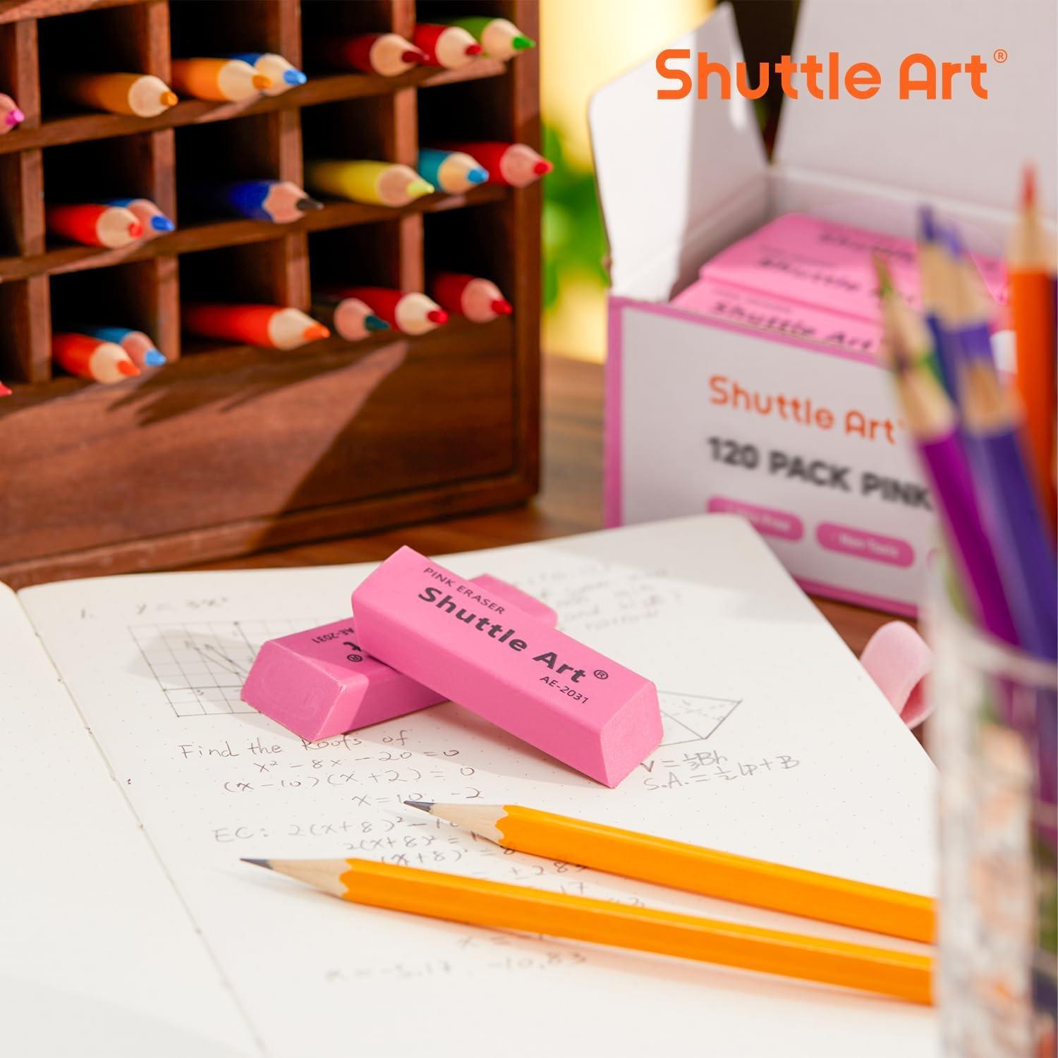 Borradores Rosados Shuttle Art - Paquete de 120 Unidades