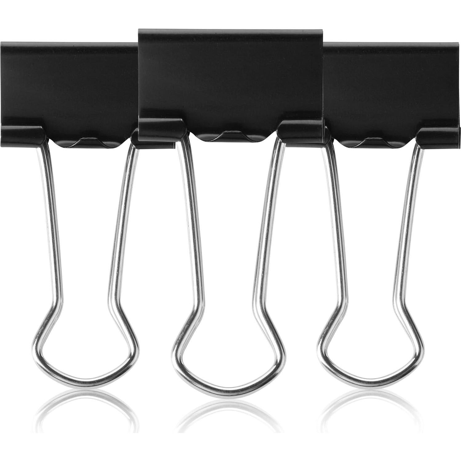 Clips de Encuadernación Mr. Pen, Paquete de 50, Negro, 1.9 cm