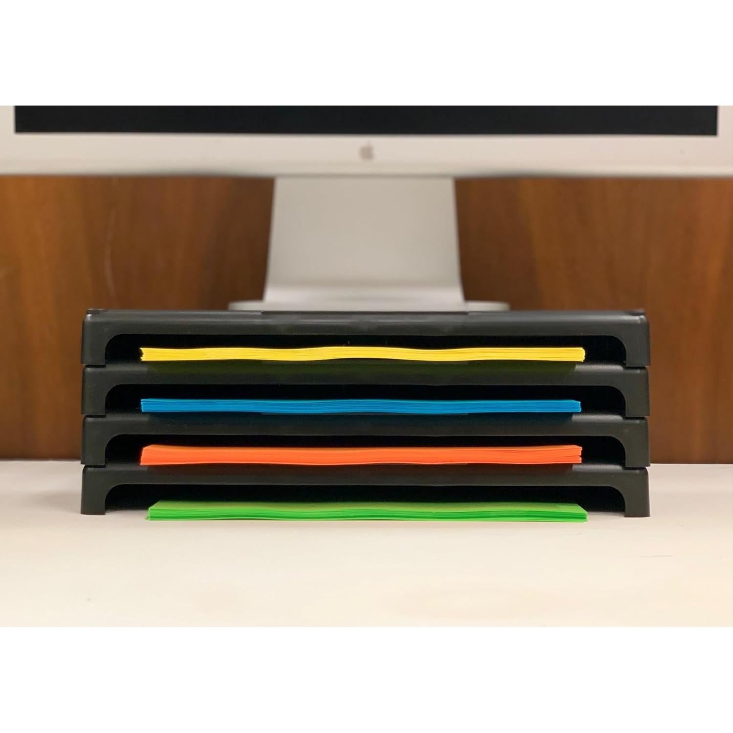 Soporte apilable para monitor VuRyser 1 VUR 2455 Negro 4-Pack