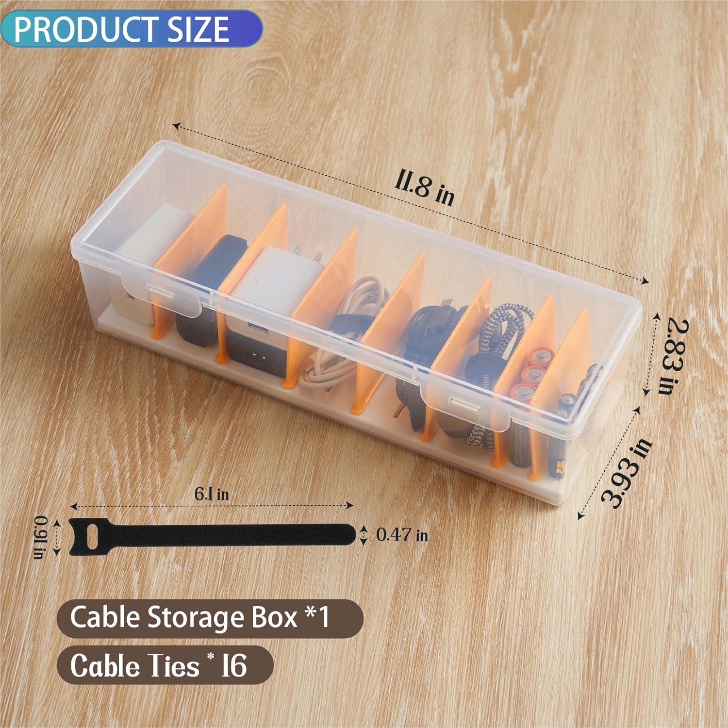 Caja Organizadora de Cables PGTDCAMU con 16 Sujetacables