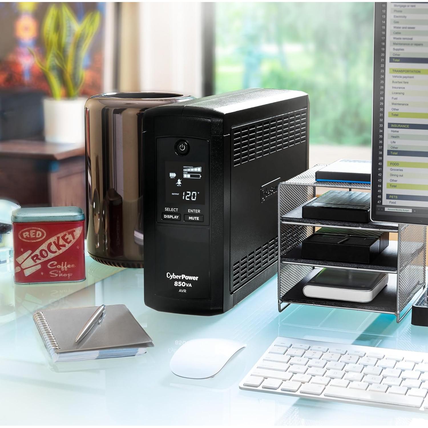 UPS Inteligente CyberPower CP850AVRLCD 850VA 9 Salidas LCD