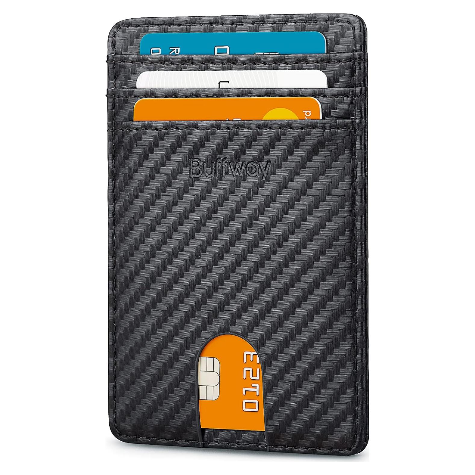 Cartera Slim Buffway para Hombre y Mujer con Bloqueo RFID