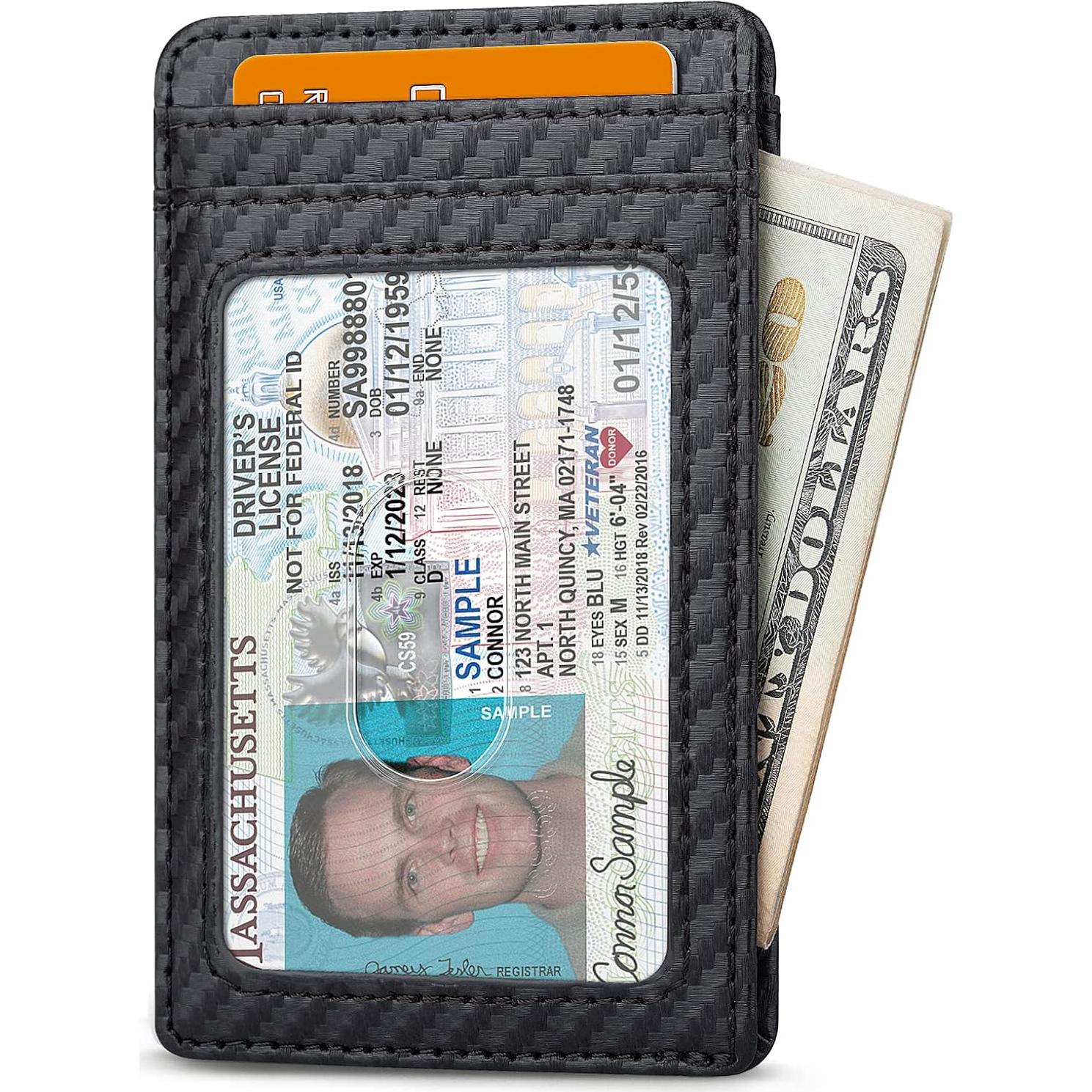 Cartera Slim Buffway para Hombre y Mujer con Bloqueo RFID