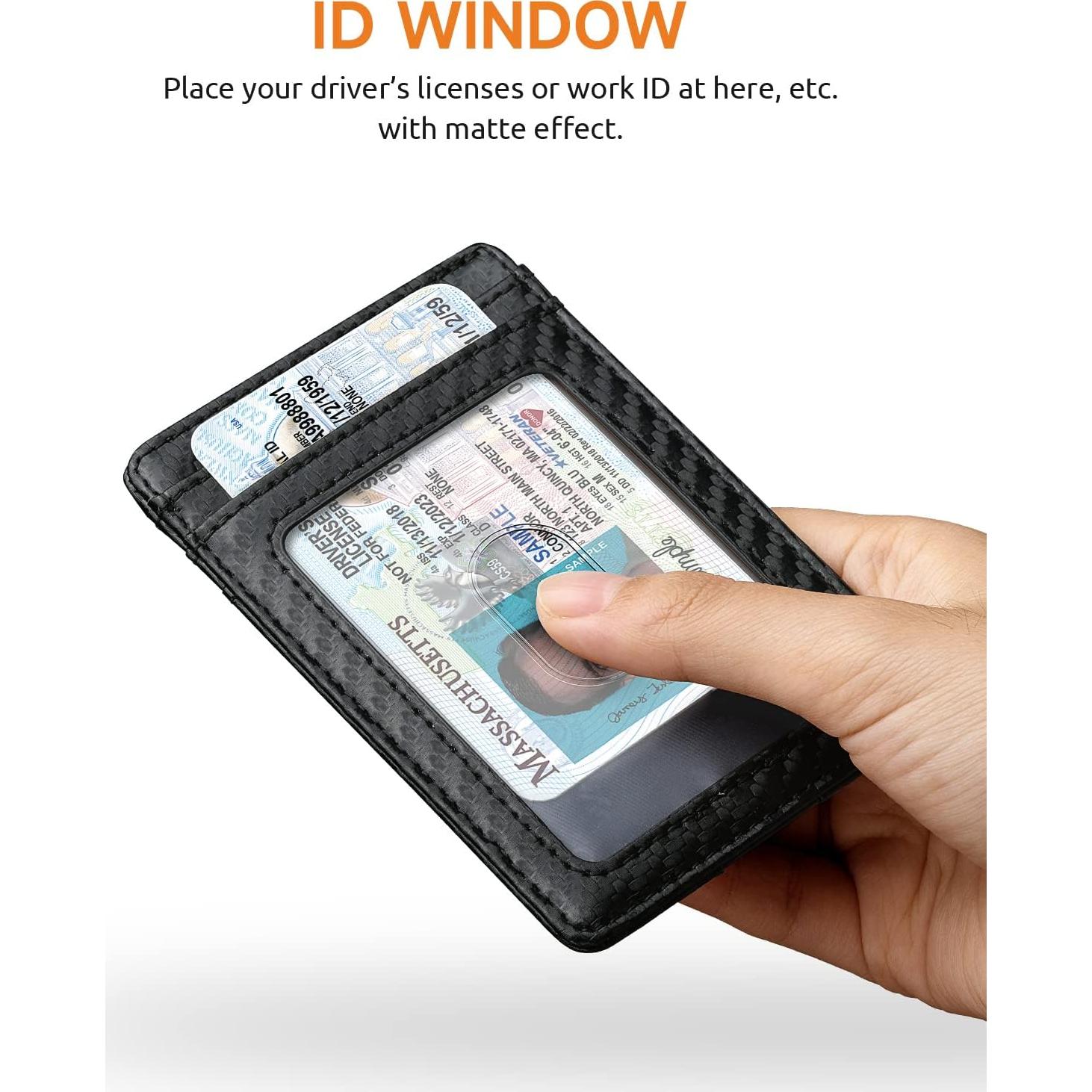 Cartera Slim Buffway para Hombre y Mujer con Bloqueo RFID