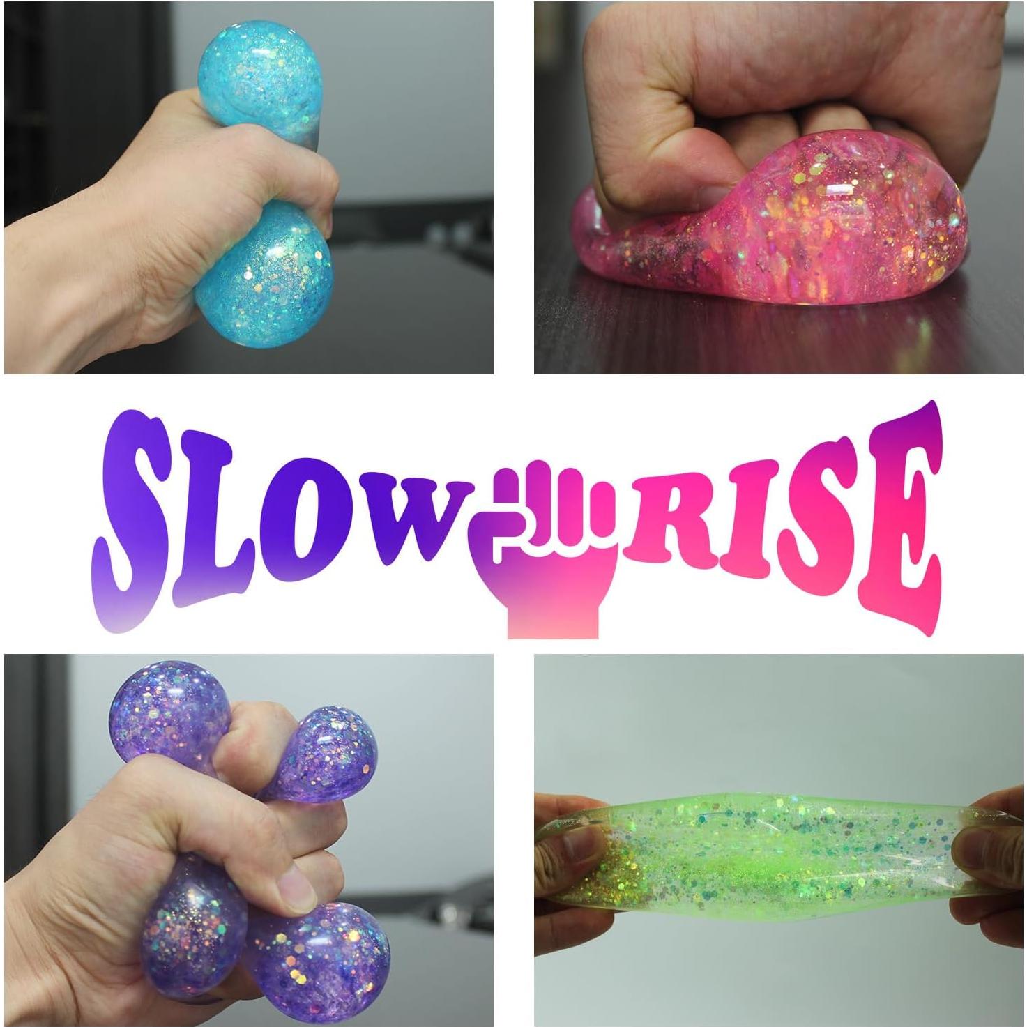 Paquete de 3 Cubos Squishy Antiestrés LNYE - Brillo 5.5 cm