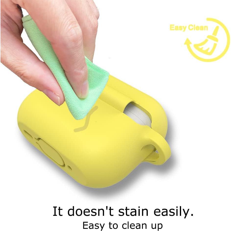 Funda de Silicona Amarilla HOOKMEMO para AirPods Pro 2da Gen