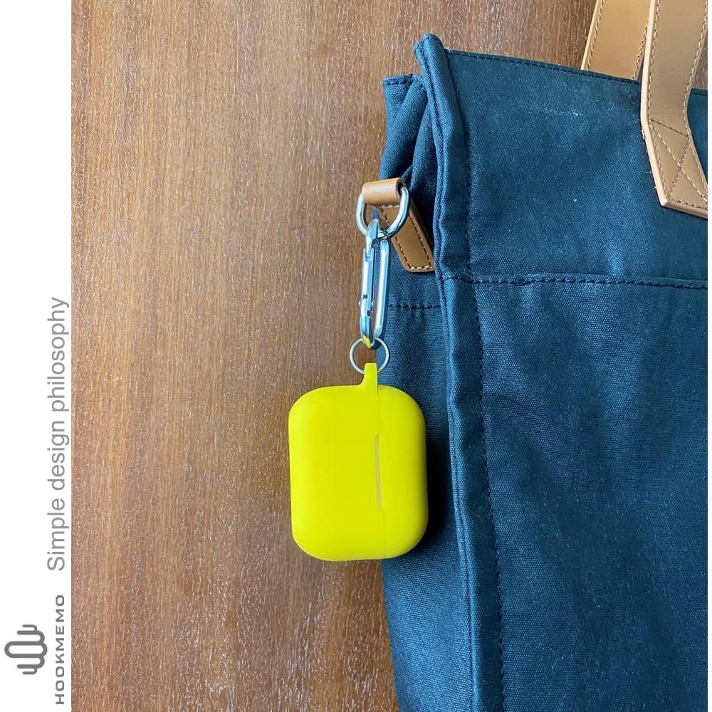 Funda de Silicona Amarilla HOOKMEMO para AirPods Pro 2da Gen