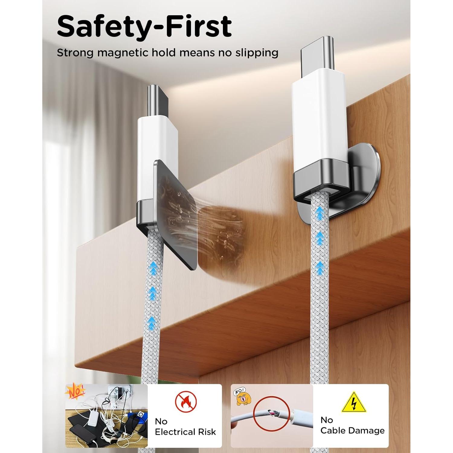 Cable USB A a USB C Magnético 1.52M Magtame Carga Rápida 3A