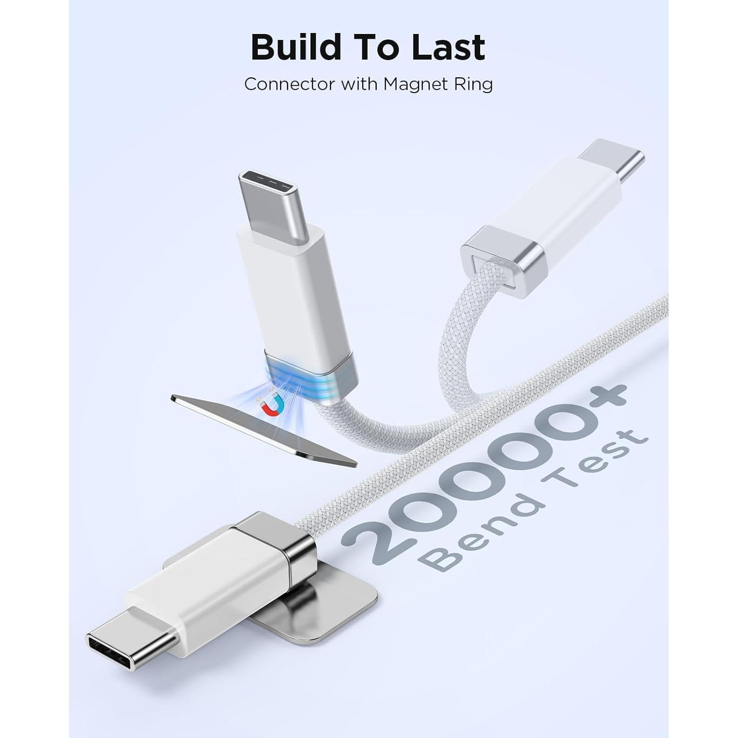 Cable USB A a USB C Magnético 1.52M Magtame Carga Rápida 3A