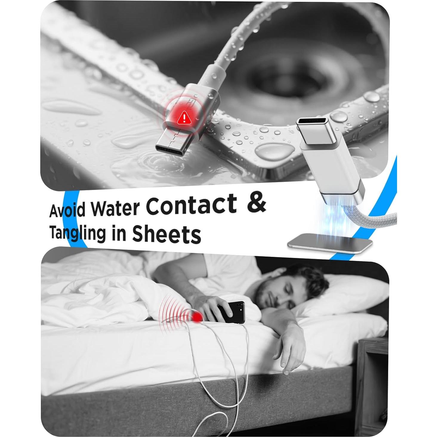 Cable USB C a C Magtame 1.5M con soporte magnético 60W