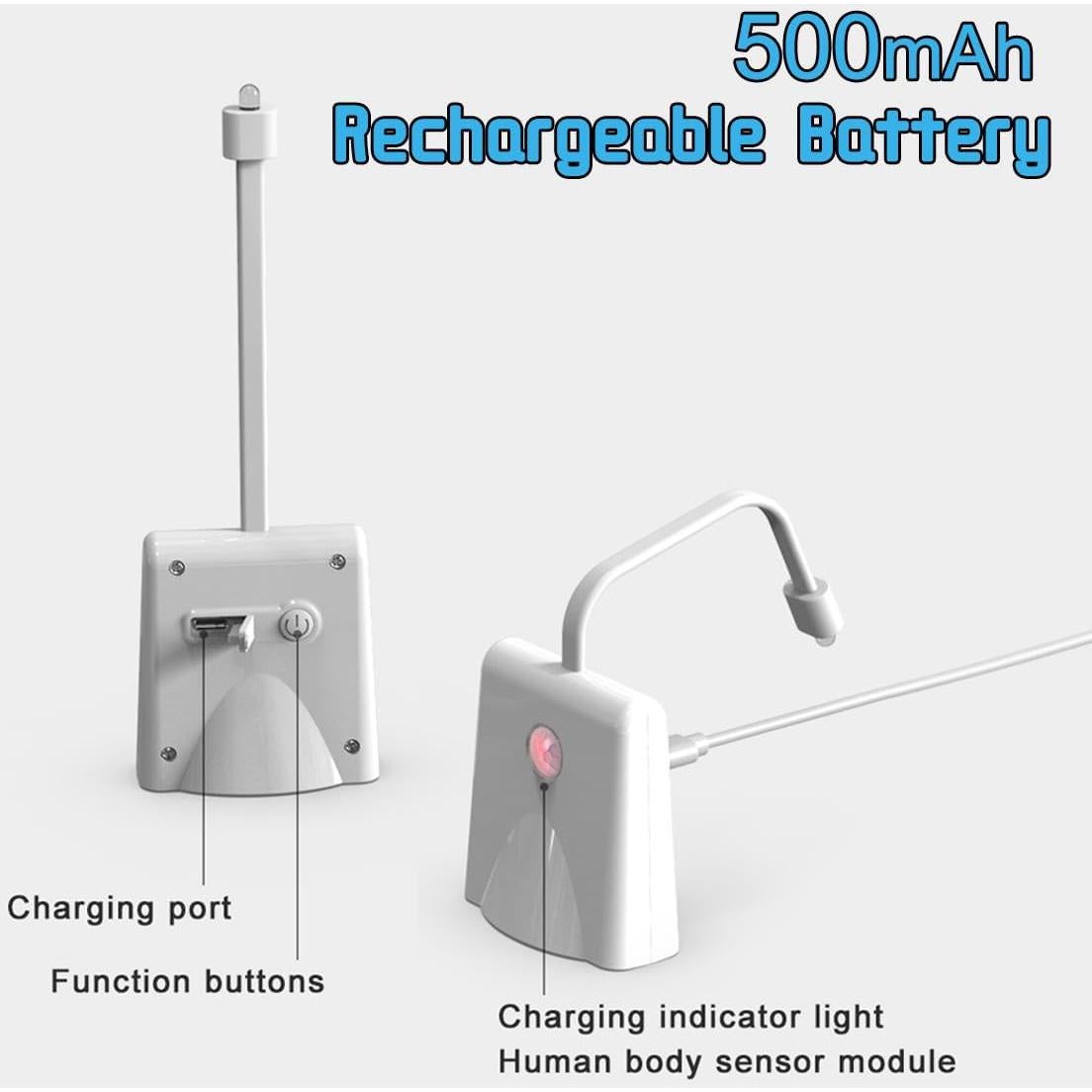 Luz Nocturna LED para Inodoro LEDHOLYT, Recargable, Sensor Movimiento