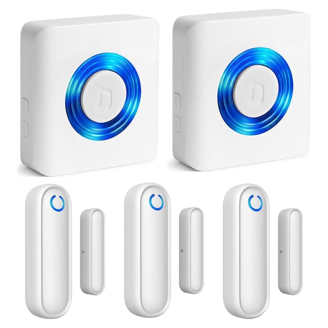 Alarmas Inalámbricas de Puerta YisTech - 3 Sensores 2 Receptores