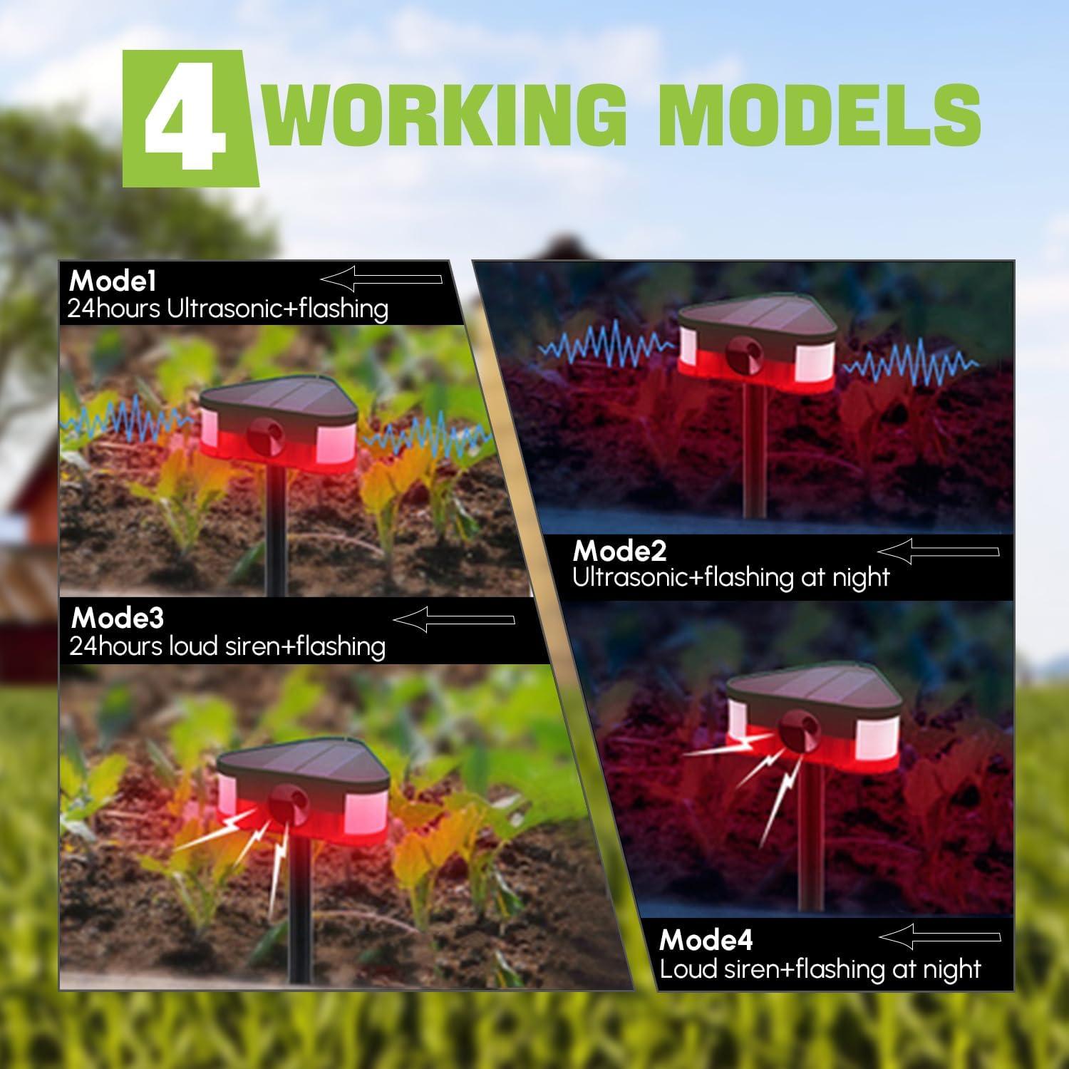 Alarma de Movimiento Solar SJDYYMX para Exteriores 129dB