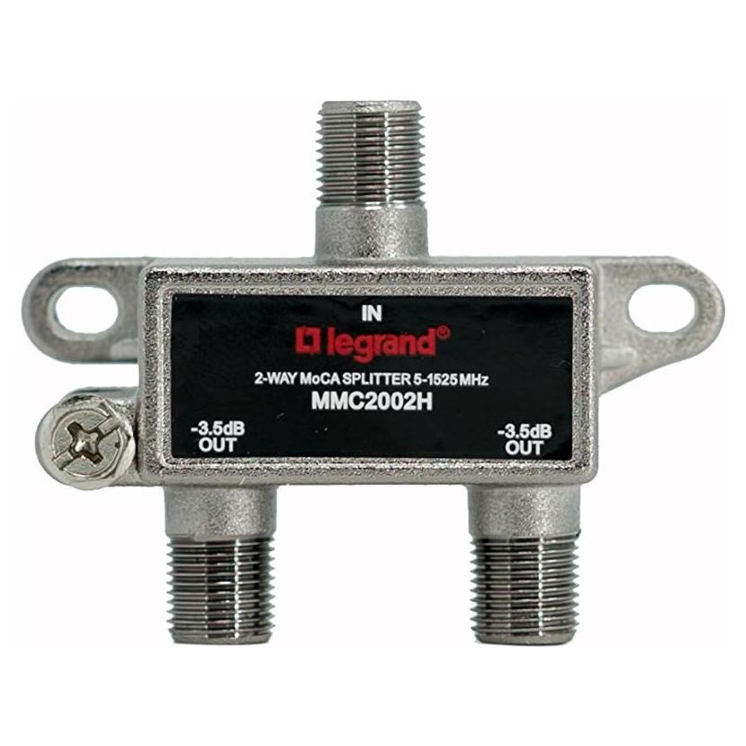 Divisor de Cable Legrand VM2202V1 2 Vías Negro