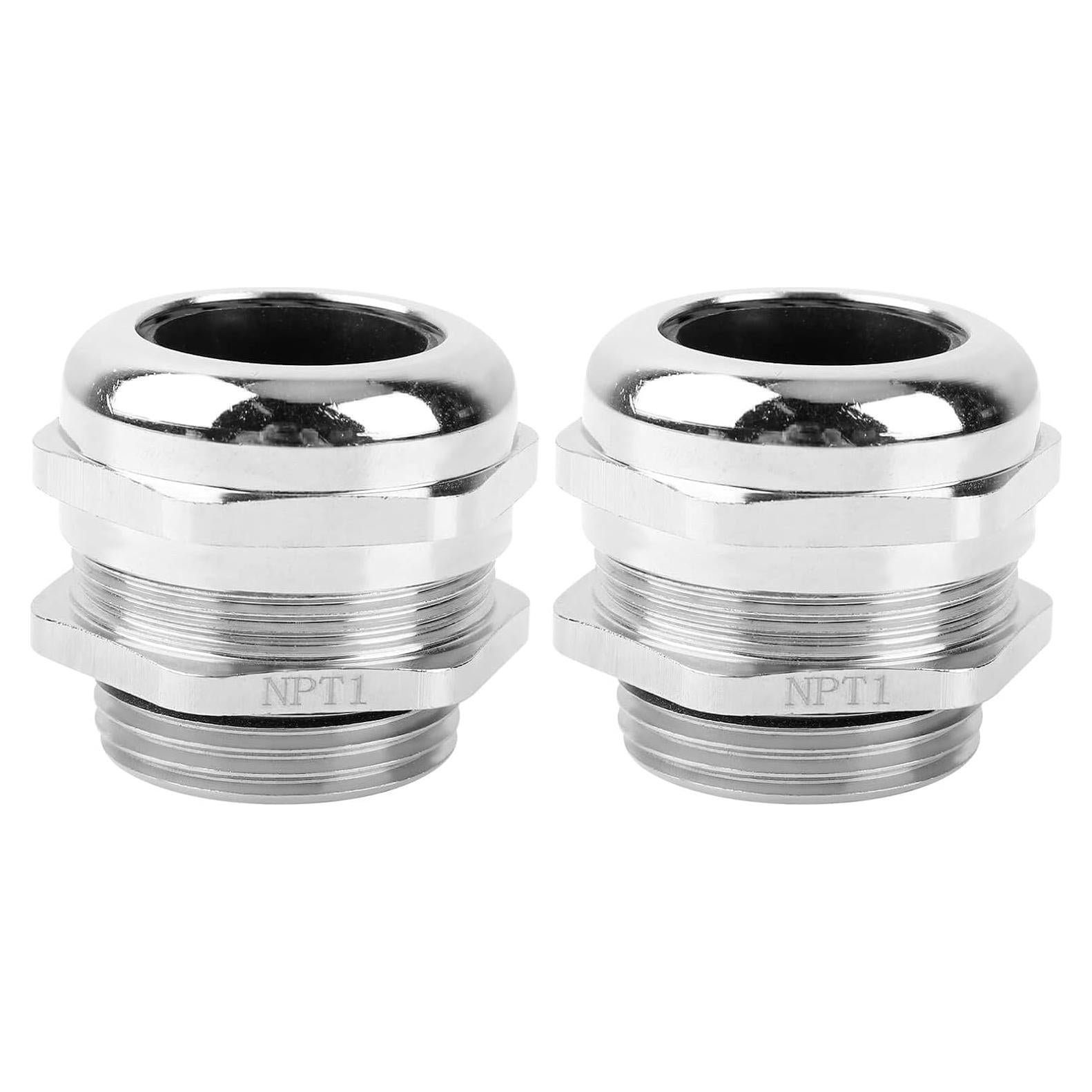 2 Pcs Cable Gland IP68 Ajustable Cobre Niquelado 18-25mm