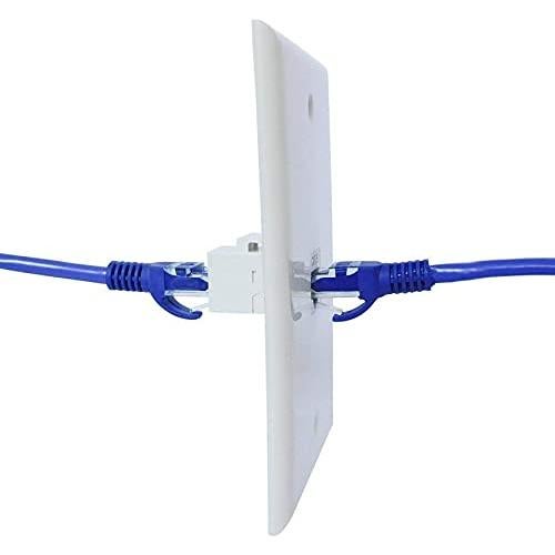 Acoplador Keystone Cat6 RJ45 Tedgetal 10 Unidades Negro