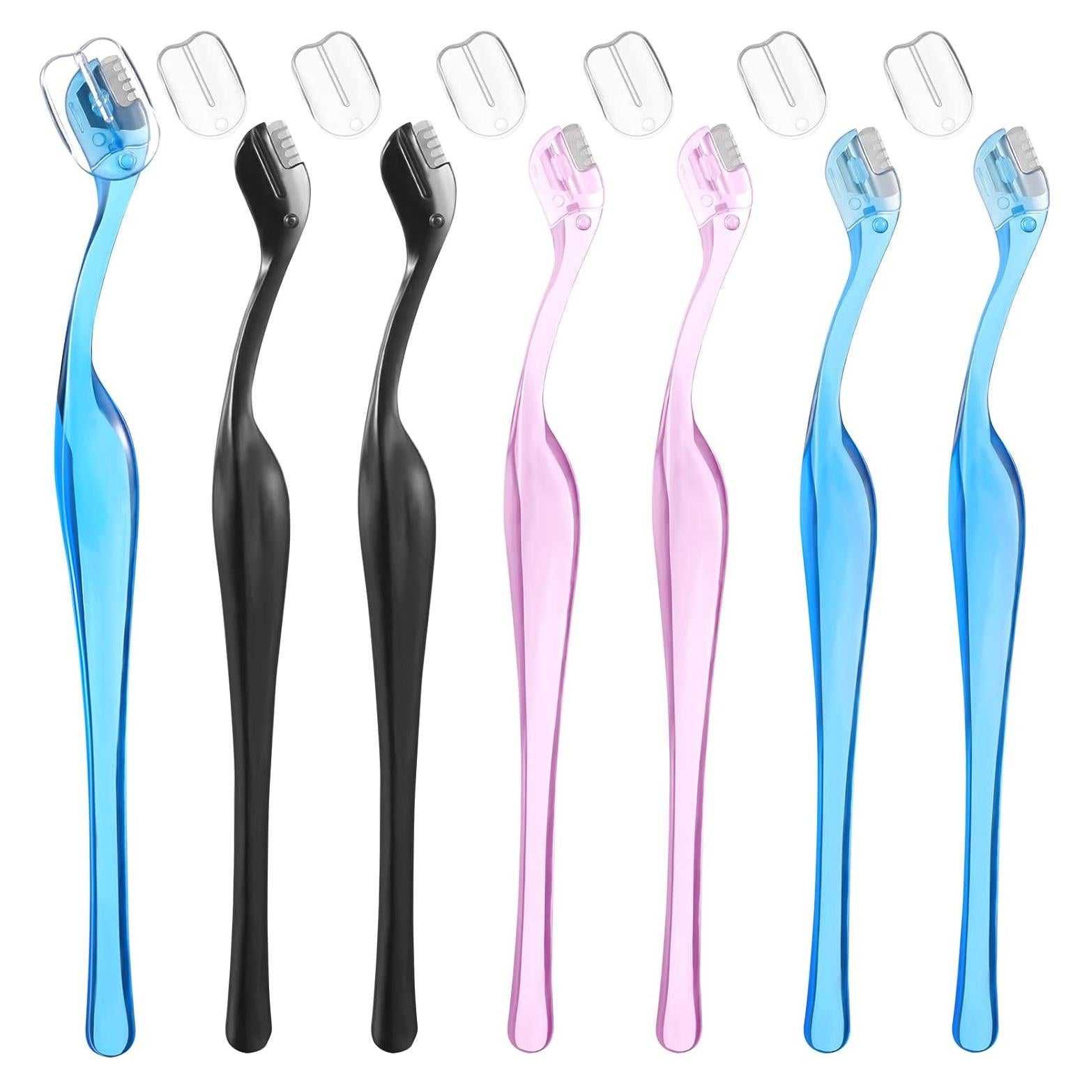 6 Piezas Afeitadoras Faciales para Mujeres Honoson - Azul, Rosa, Negro