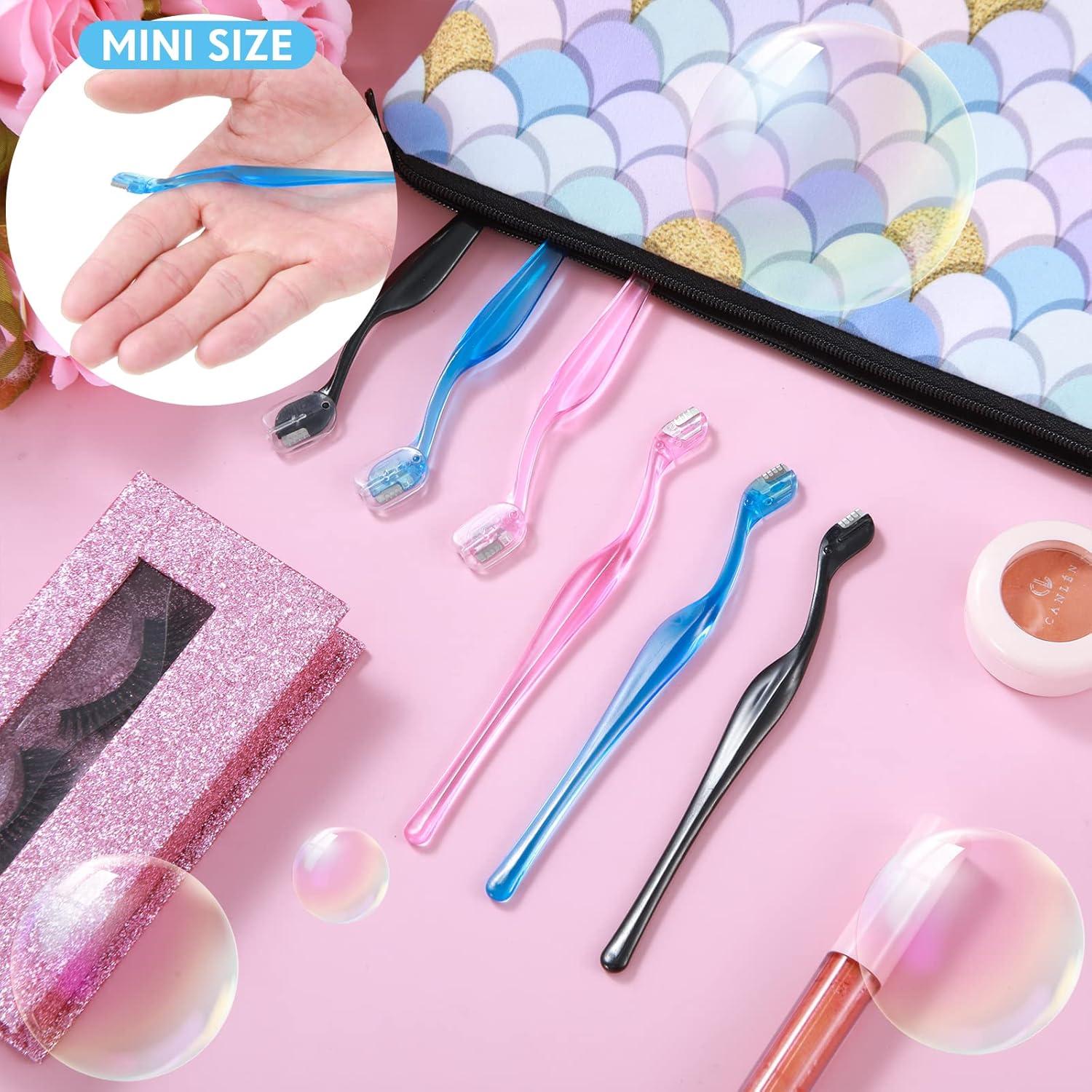 6 Piezas Afeitadoras Faciales para Mujeres Honoson - Azul, Rosa, Negro