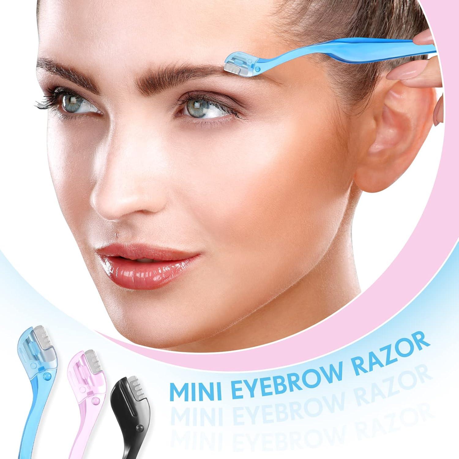 6 Piezas Afeitadoras Faciales para Mujeres Honoson - Azul, Rosa, Negro