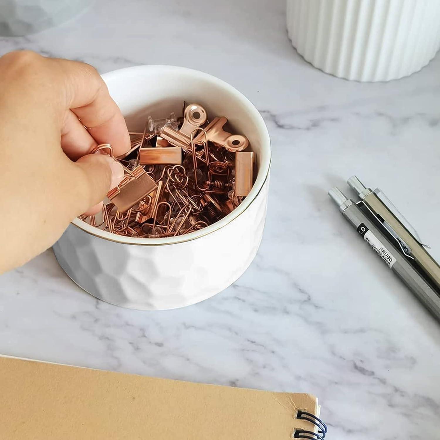 Soporte para Clips de Papel Cerámico HOMSUN Negro 9.5cm