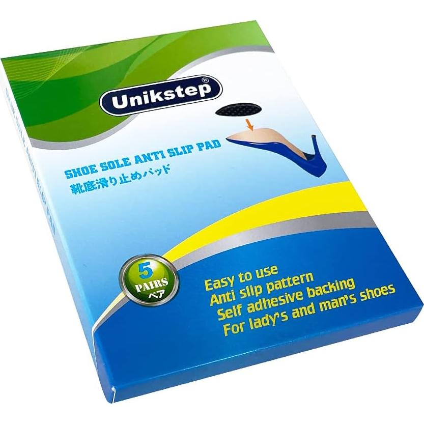 Almohadillas Antideslizantes Unikstep 5 Pares Goma Negra