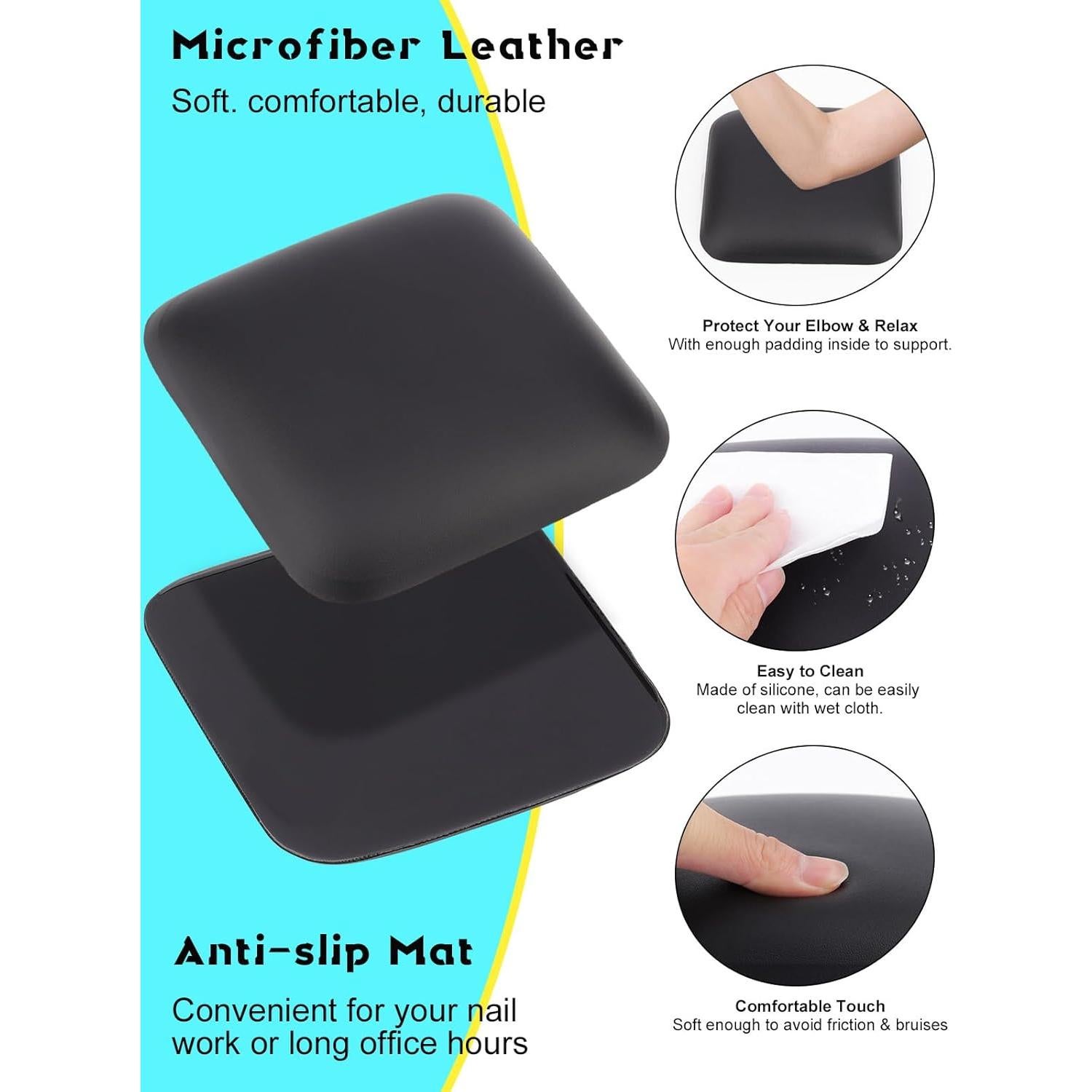 Almohadillas Ergonómicas para Codo y Muñeca TOROKOM 2PCS Negro