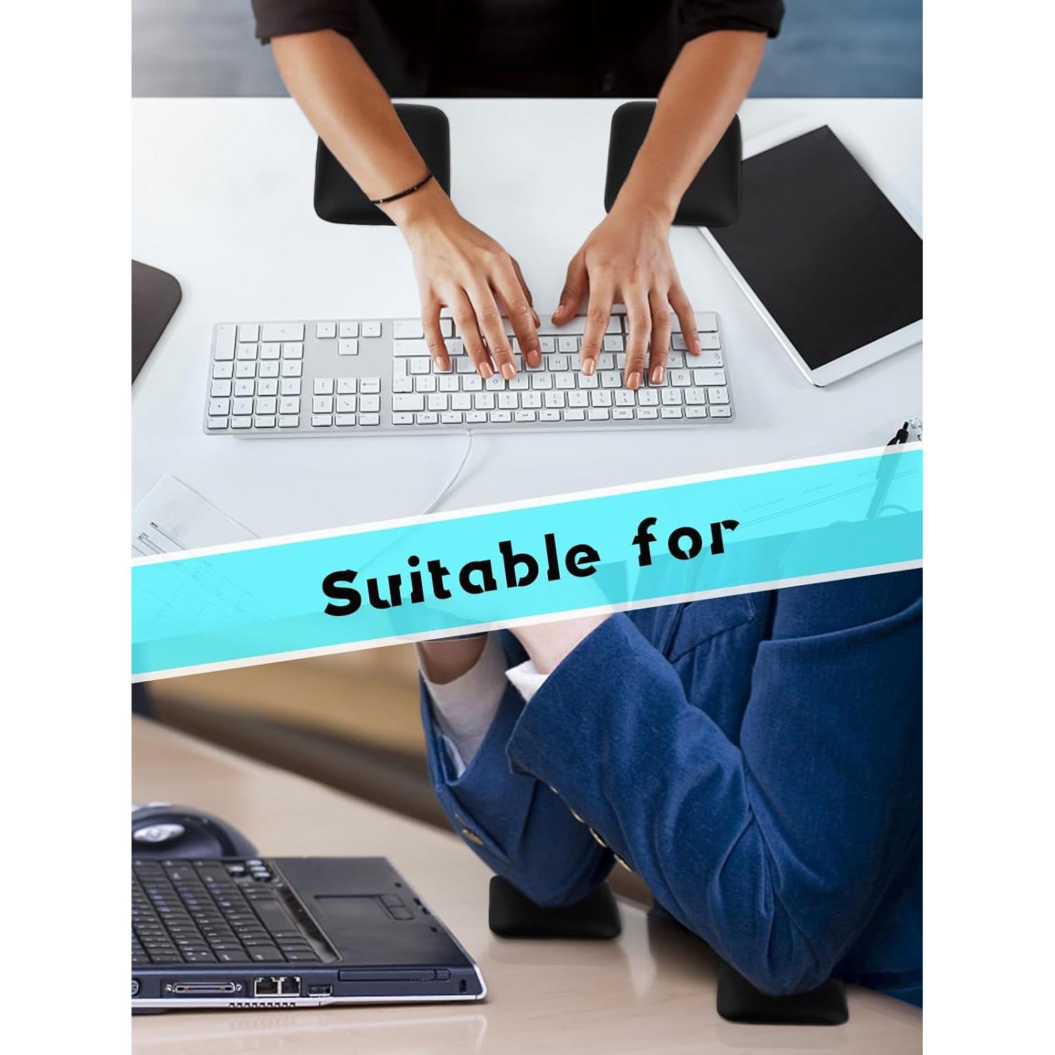 Almohadillas Ergonómicas para Codo y Muñeca TOROKOM 2PCS Negro