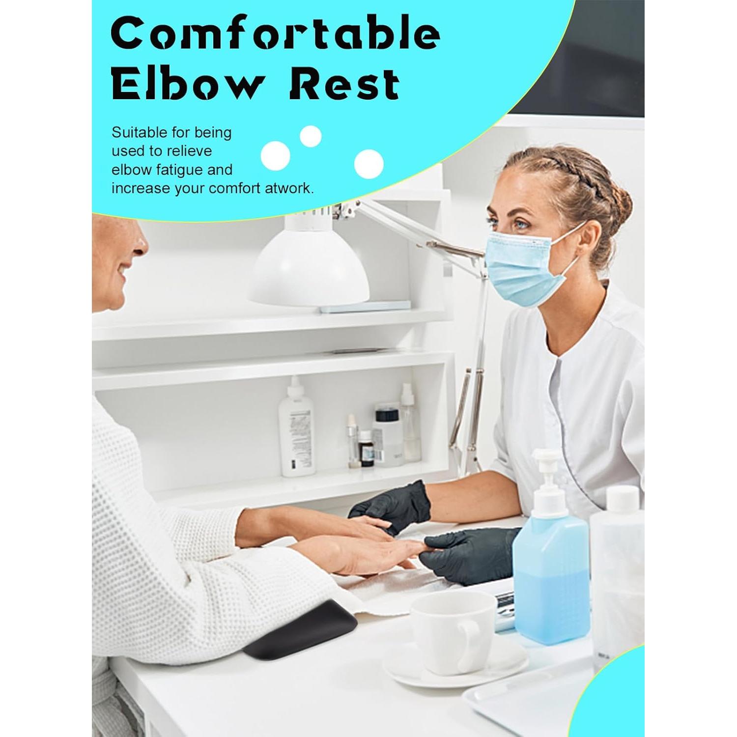 Almohadillas Ergonómicas para Codo y Muñeca TOROKOM 2PCS Negro