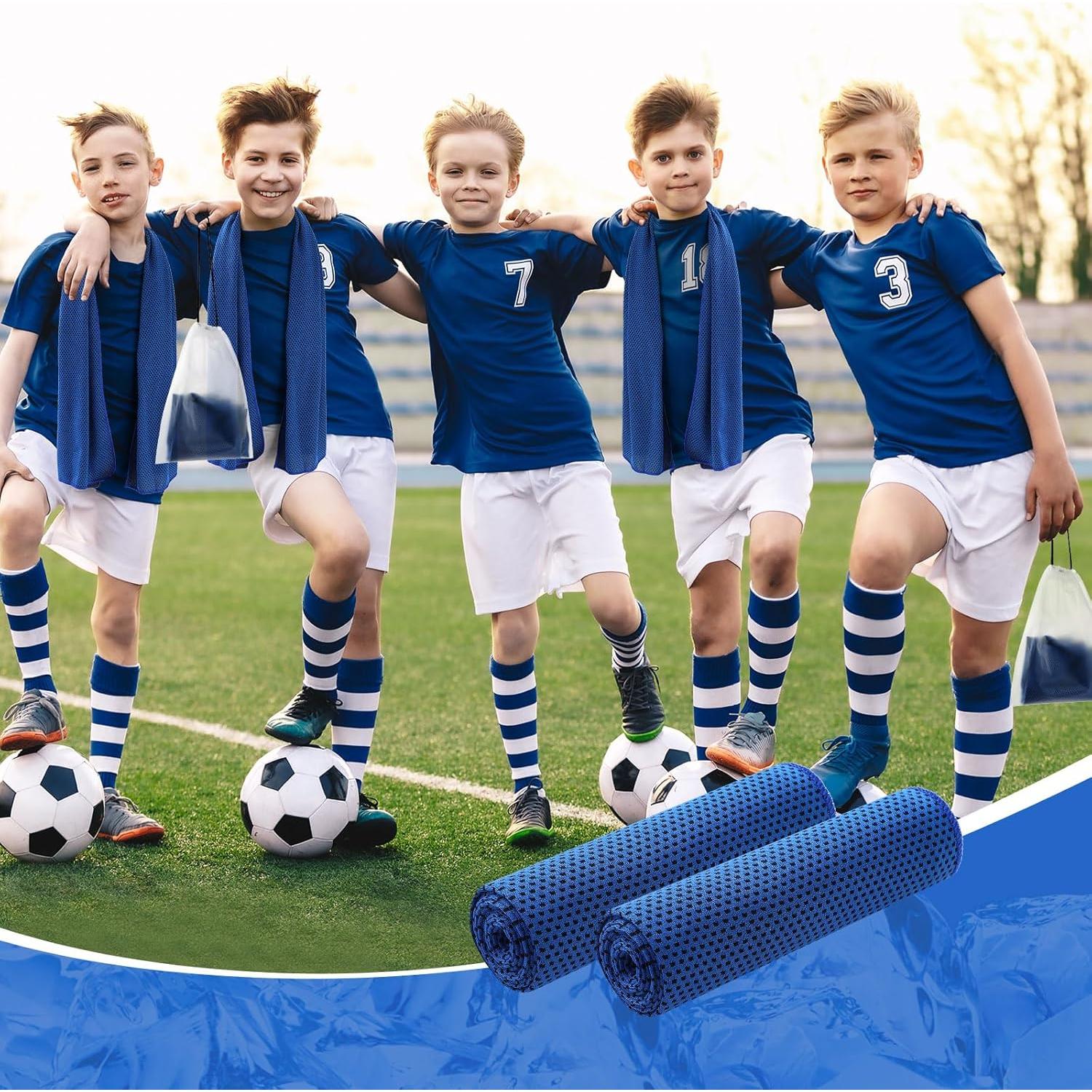 Toallas Refrigerantes Hosuly 12 Pcs 30x102 cm para Gimnasio