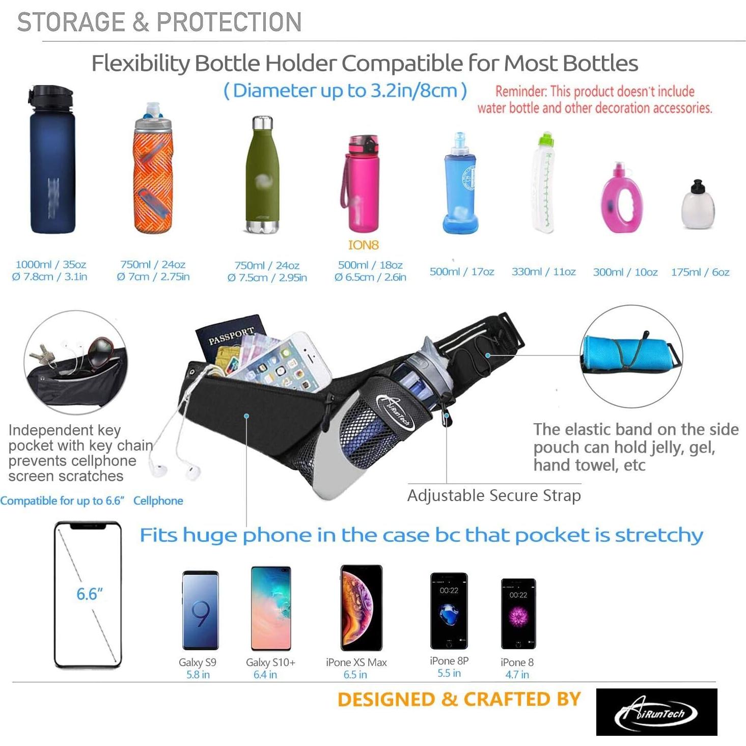 Cinturón de Hidratación AiRunTech para Correr y Senderismo