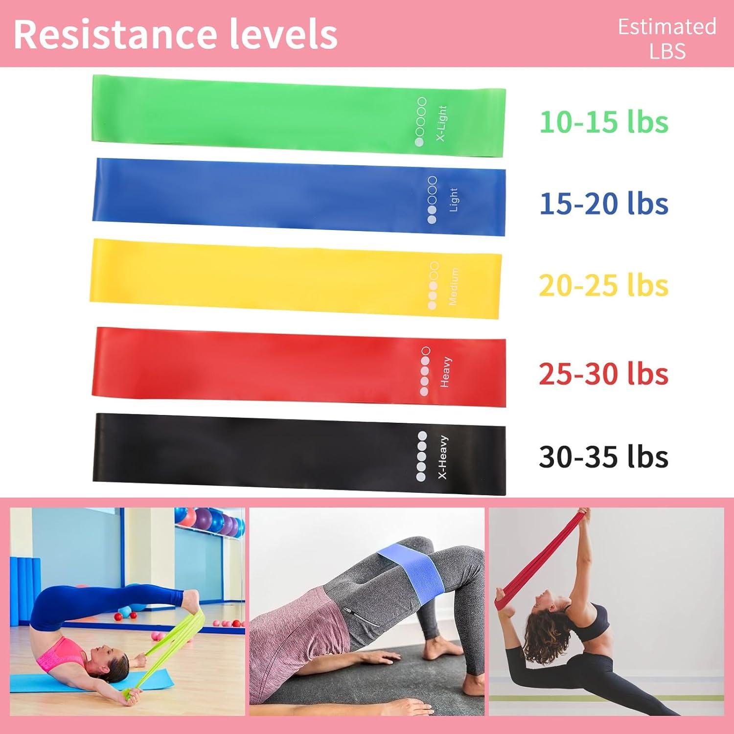 Kit Esencial de Pilates ywduoying 15 Piezas Rosa para Mujeres