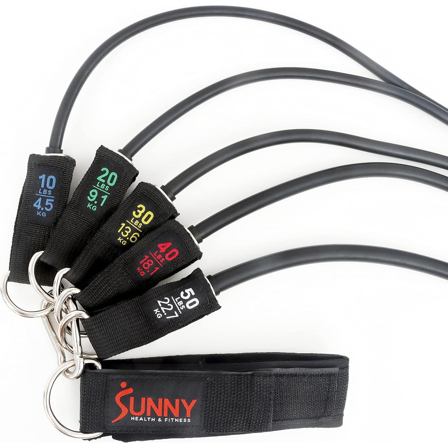 Conjunto de Bandas de Resistencia Sunny Health & Fitness 5 Pzas