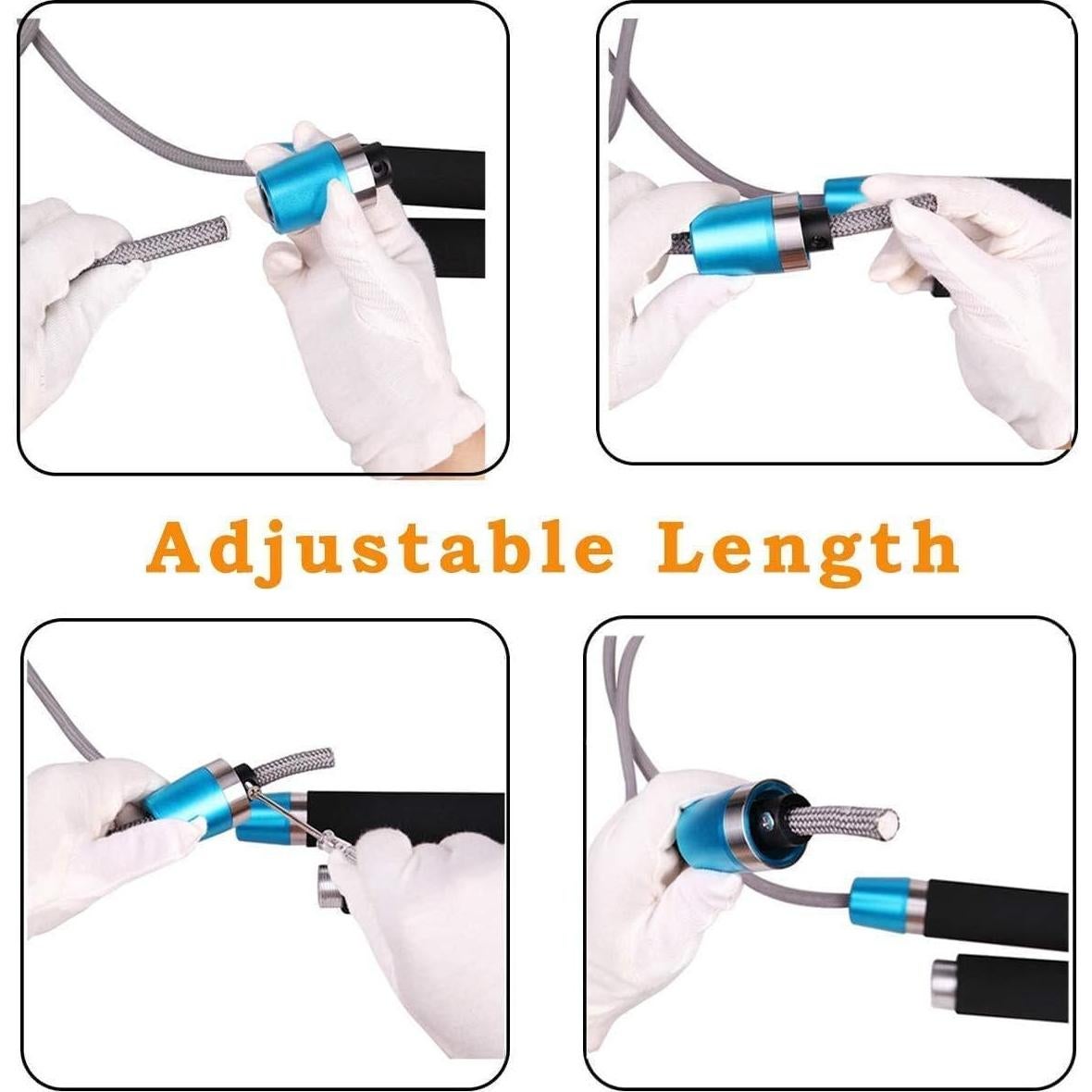 Cuerda de Salto con Peso Ajustable BlitzBite 0.64kg para Boxeo