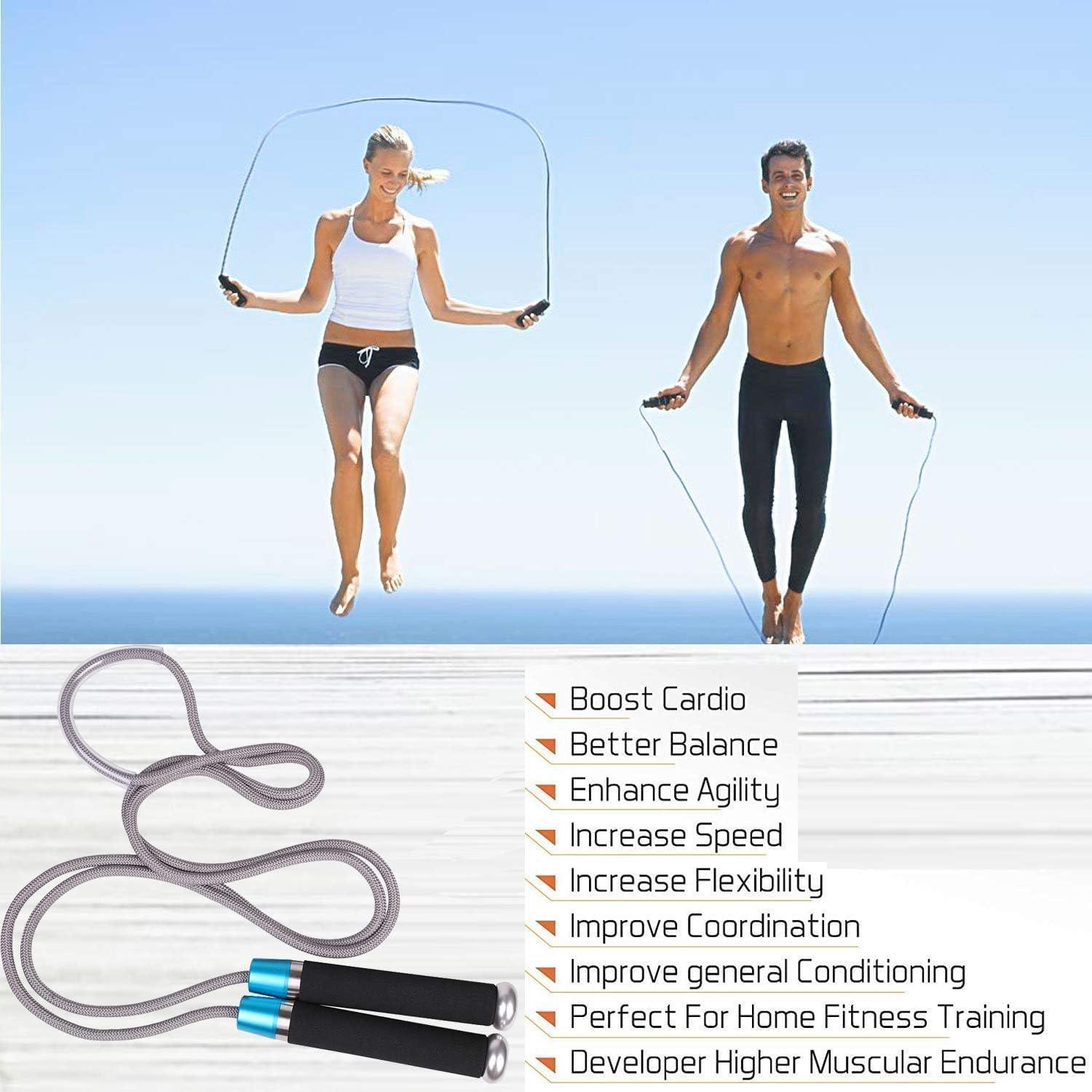 Cuerda de Salto con Peso Ajustable BlitzBite 0.64kg para Boxeo