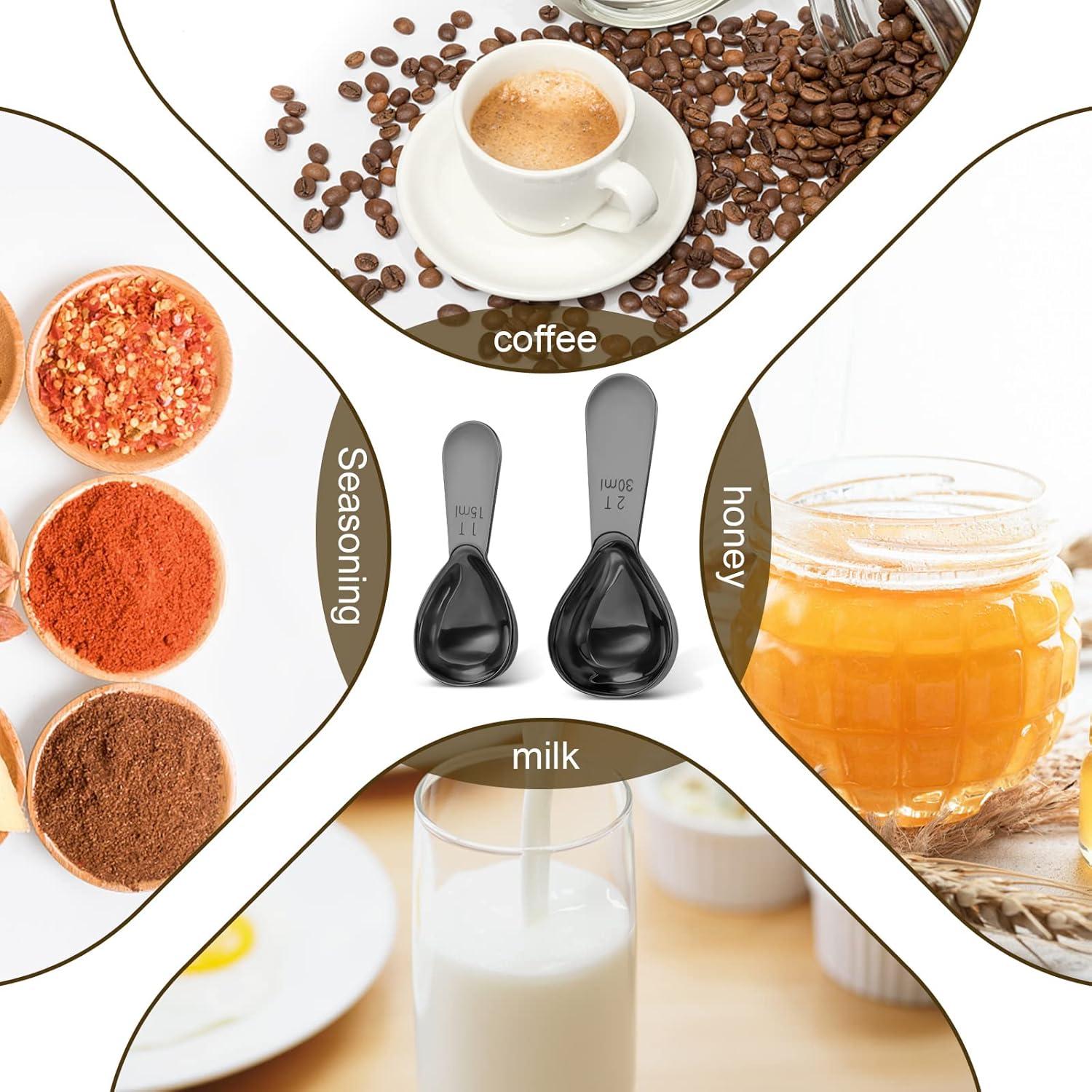 Juego de cucharas medidoras de acero inoxidable Safring 2 piezas