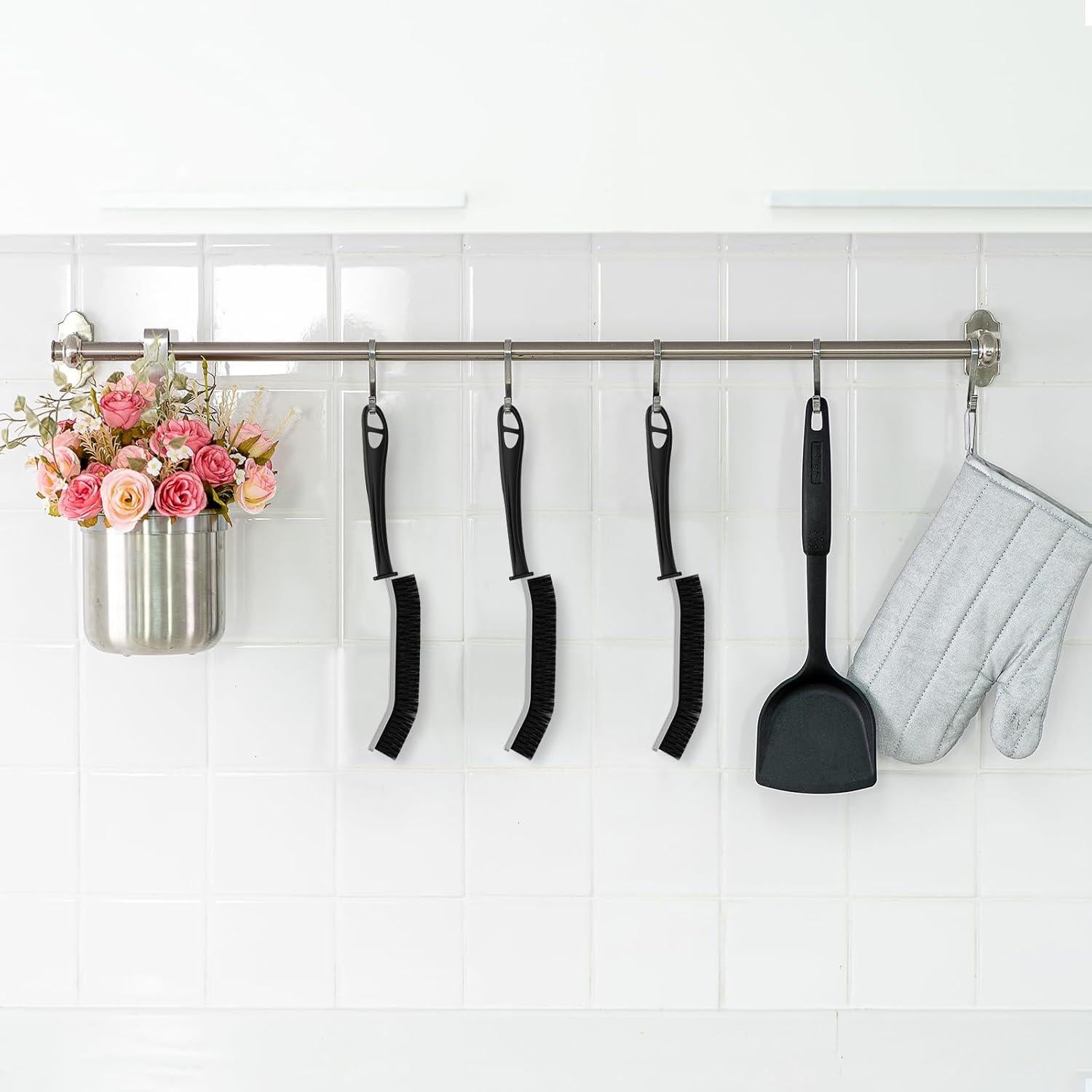 Cepillos de limpieza de ranuras CLEANGOR - 2 unidades, negro