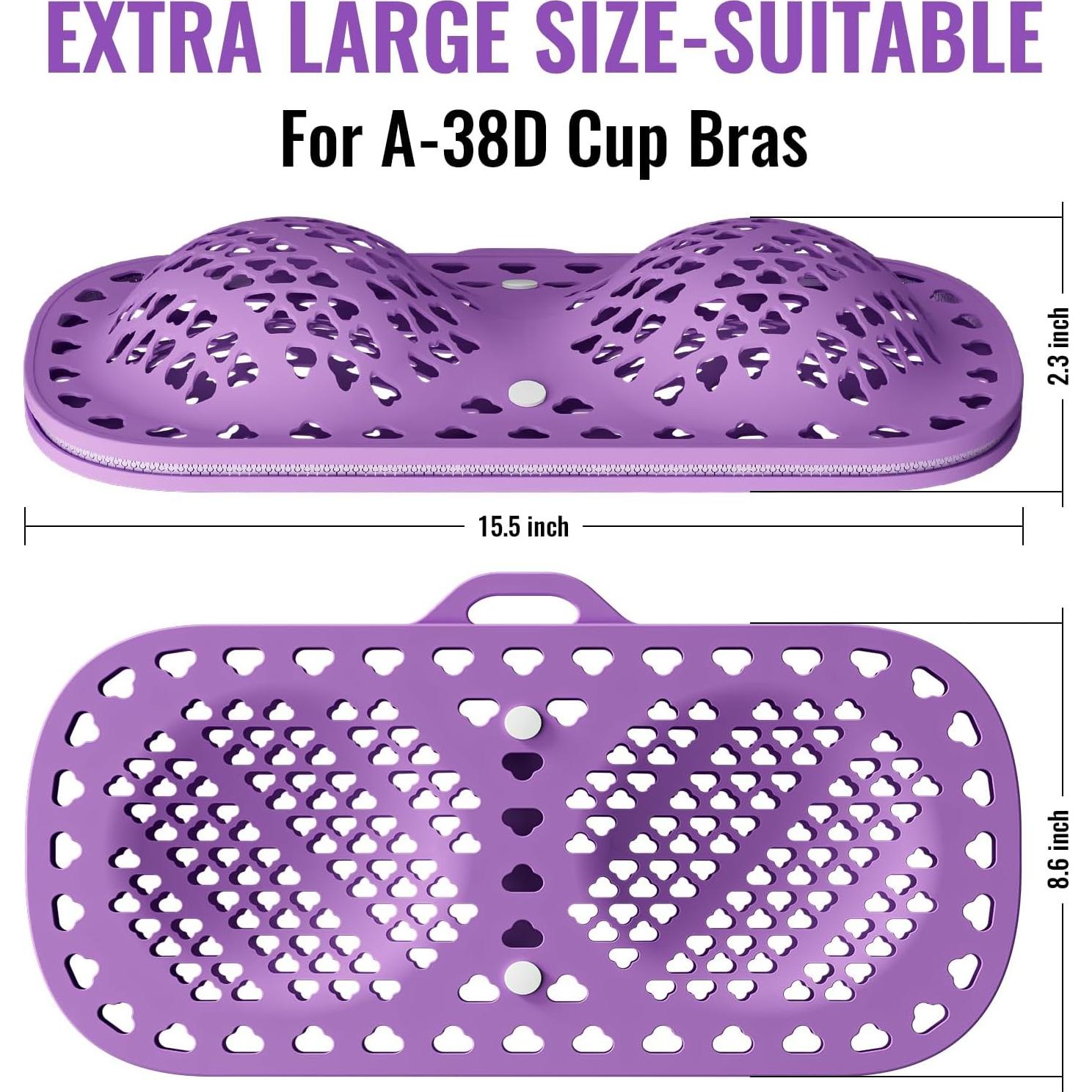 Bolsa de Lavado de Sujetadores MAYZOLOP de Silicona Púrpura