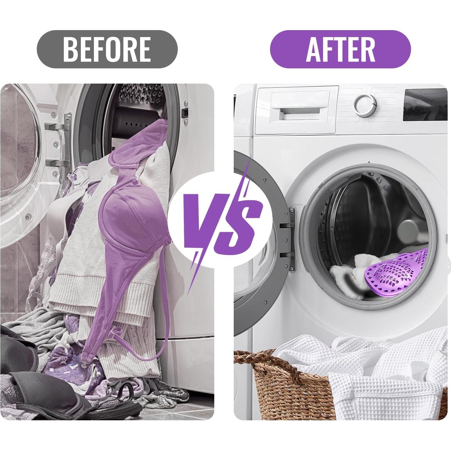 Bolsa de Lavado de Sujetadores MAYZOLOP de Silicona Púrpura