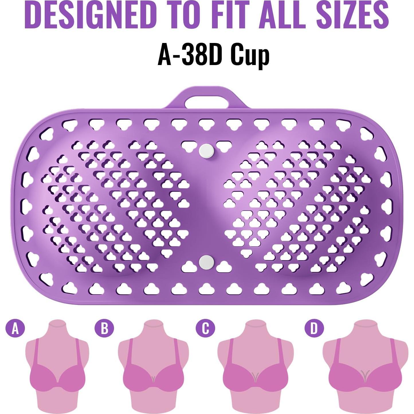 Bolsa de Lavado de Sujetadores MAYZOLOP de Silicona Púrpura