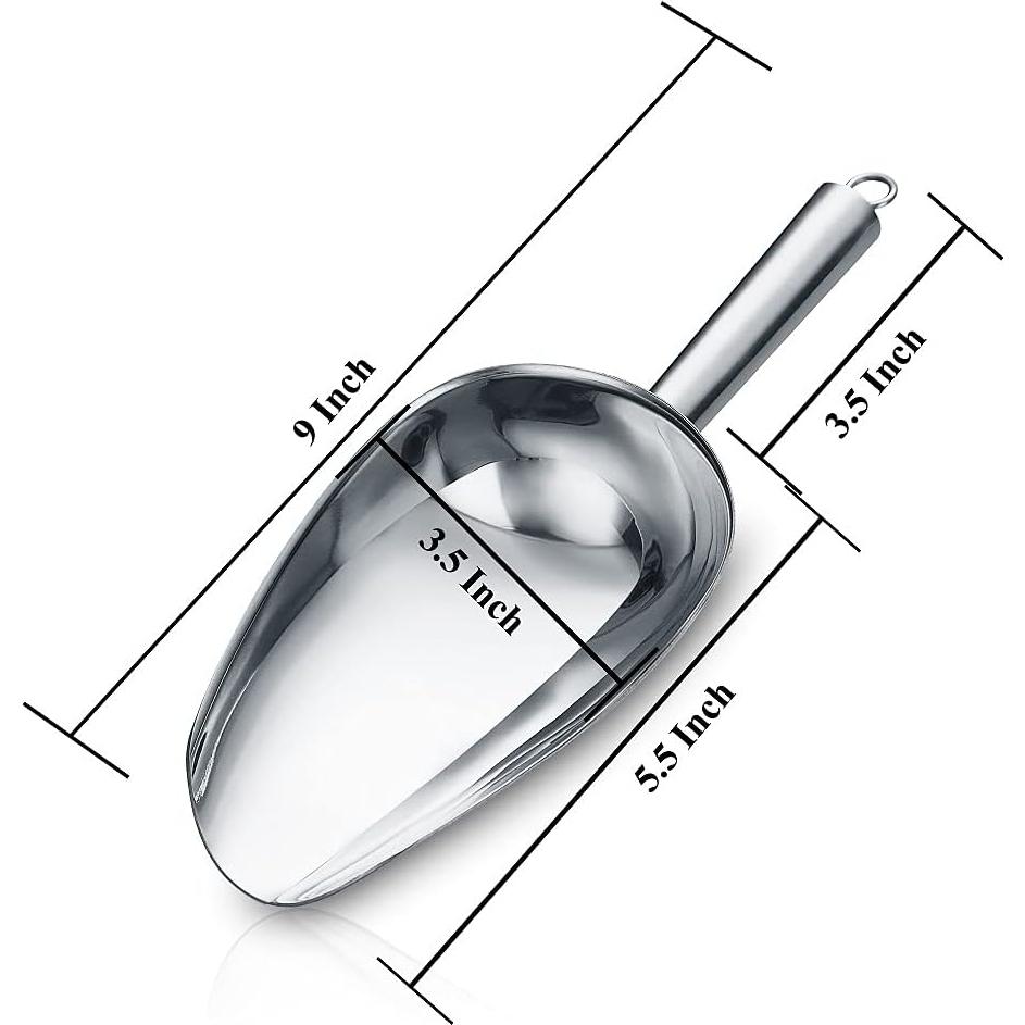 Cuchara para Helado HOMQUEN de Acero Inoxidable 23 cm