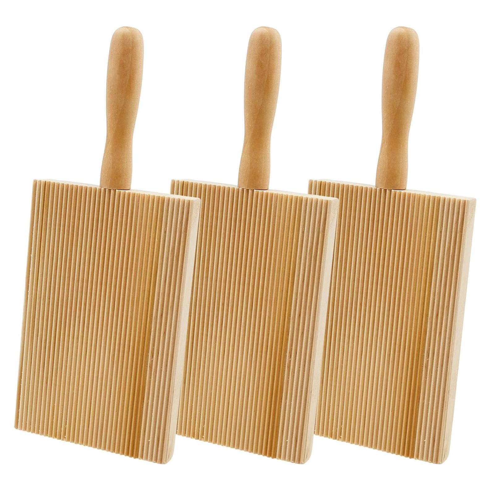 Juego de 3 Tablas de Gnocchi de Madera HGQiviut 21.5x8.5cm