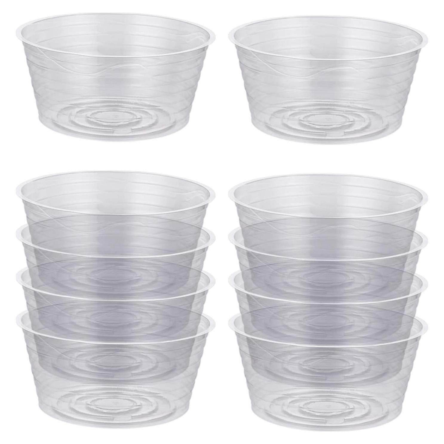 Plato de Goteo Idyllize 10 Piezas 10.4 cm Plástico Claro