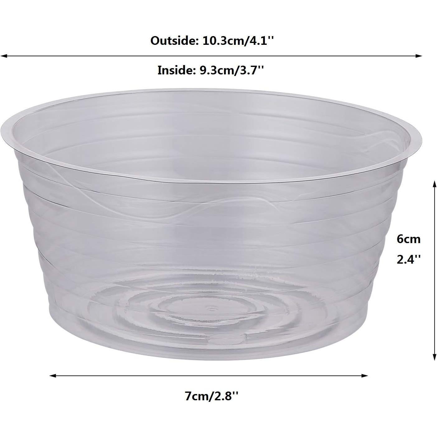 Plato de Goteo Idyllize 10 Piezas 10.4 cm Plástico Claro
