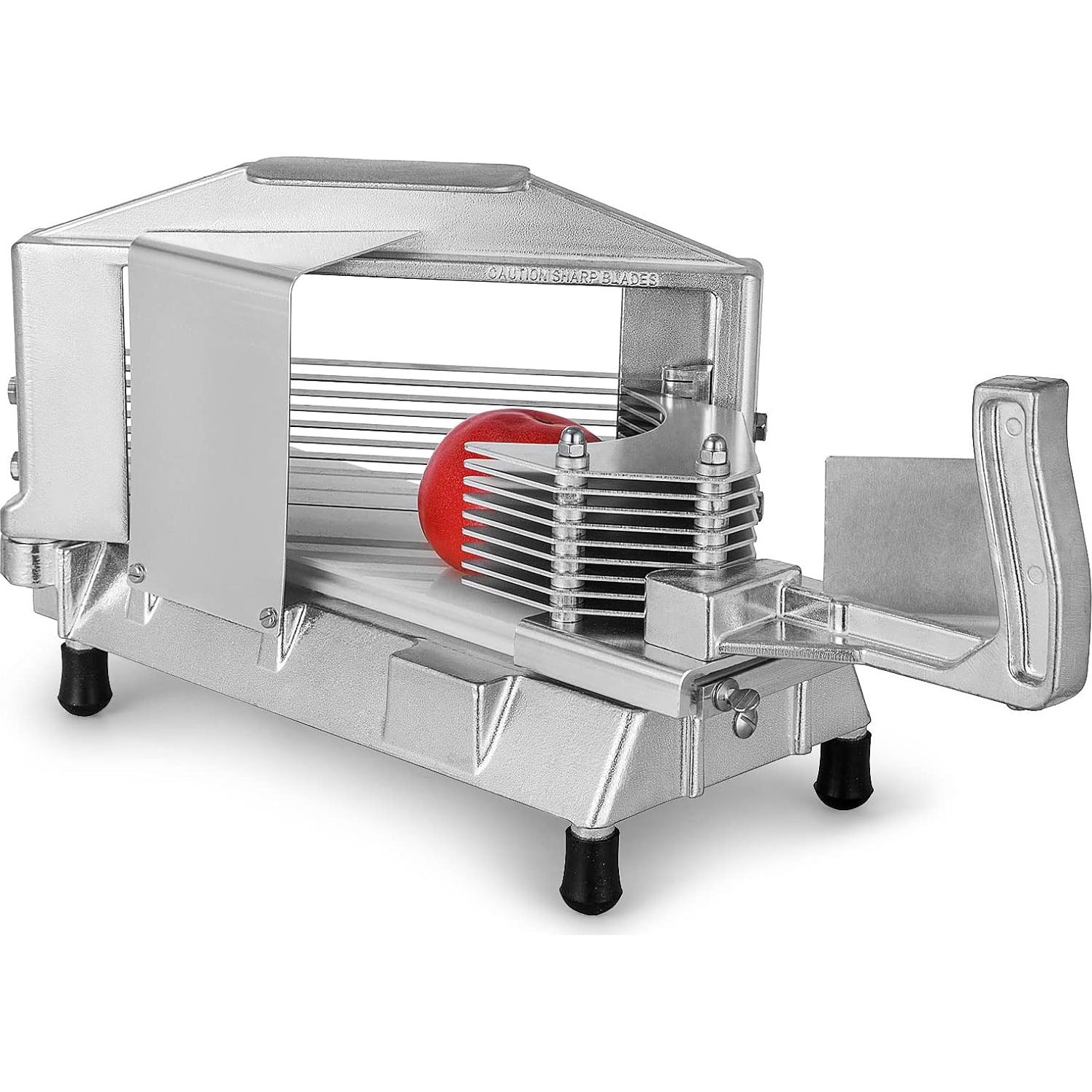 Cortador de Tomate Comercial Happybuy 1/4" con Tabla de Corte