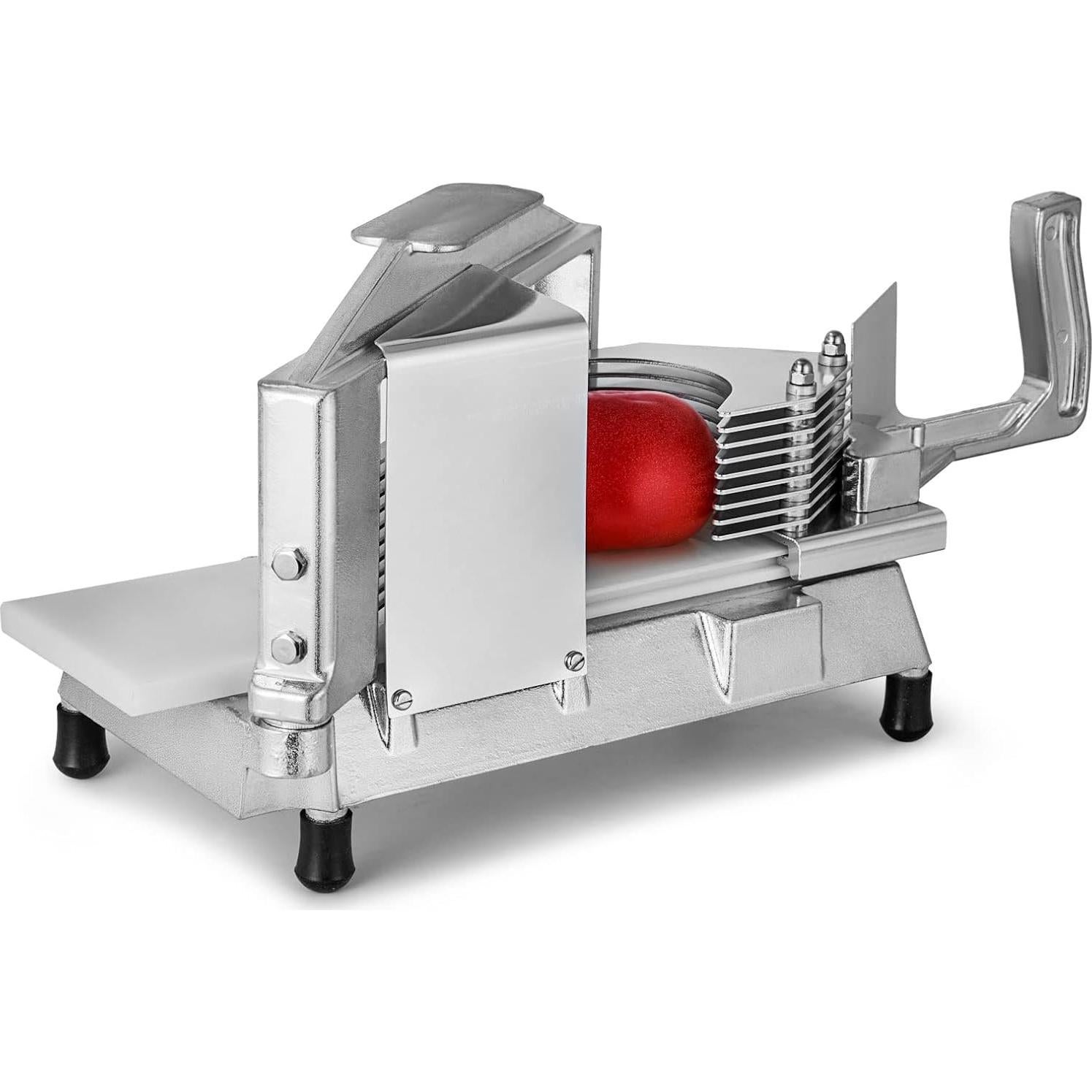 Cortador de Tomate Comercial Happybuy 1/4" con Tabla de Corte