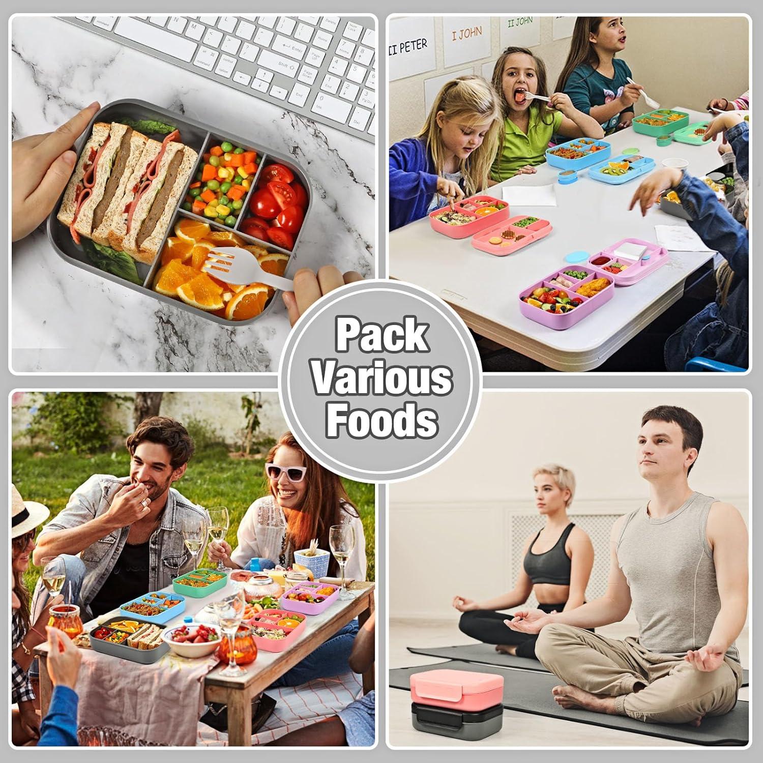 Caja de Almuerzo Bento Caperci 1.39L a Prueba de Fugas Negro