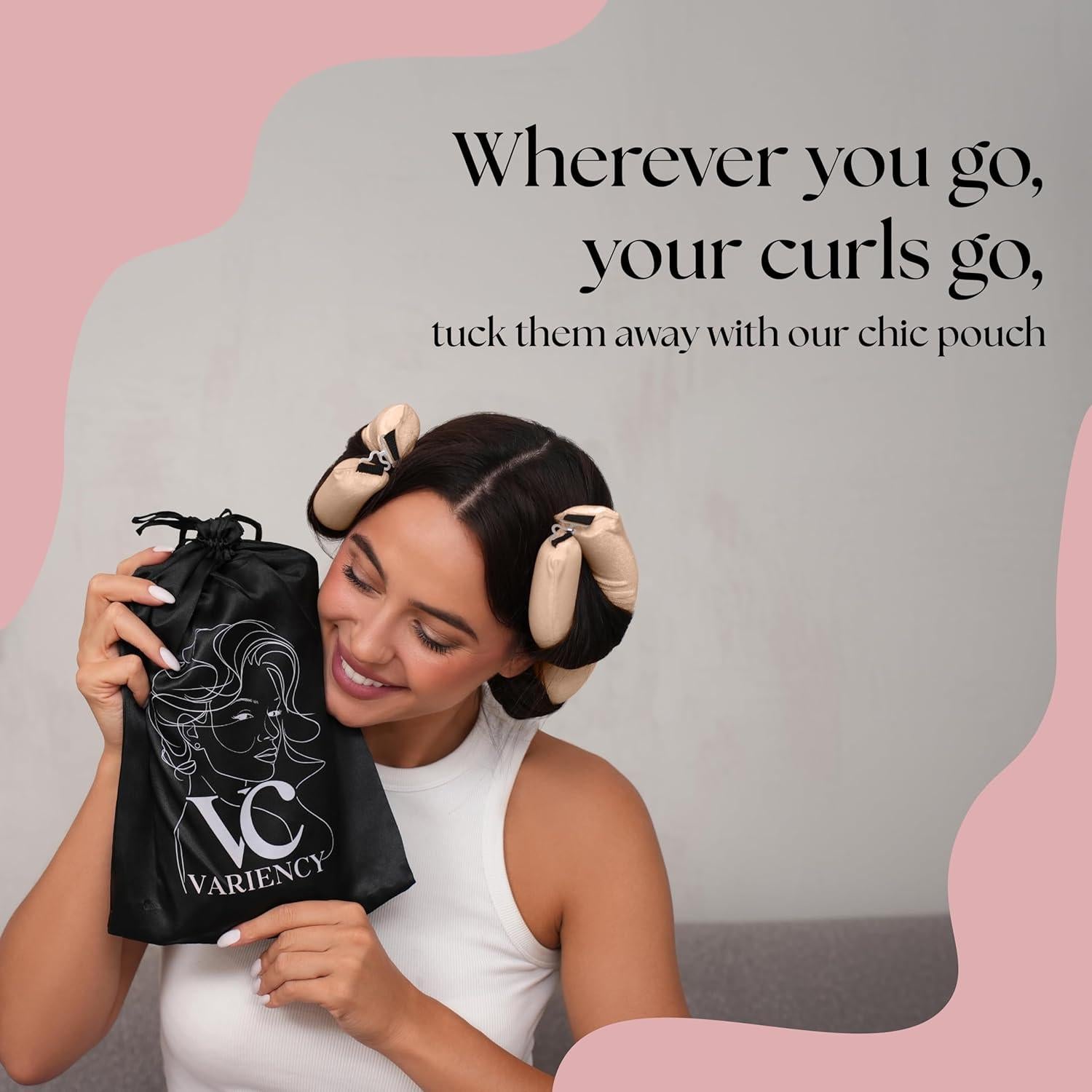 Rizadores Sin Calor VARIENCY 4 Piezas para Todos los Cabellos