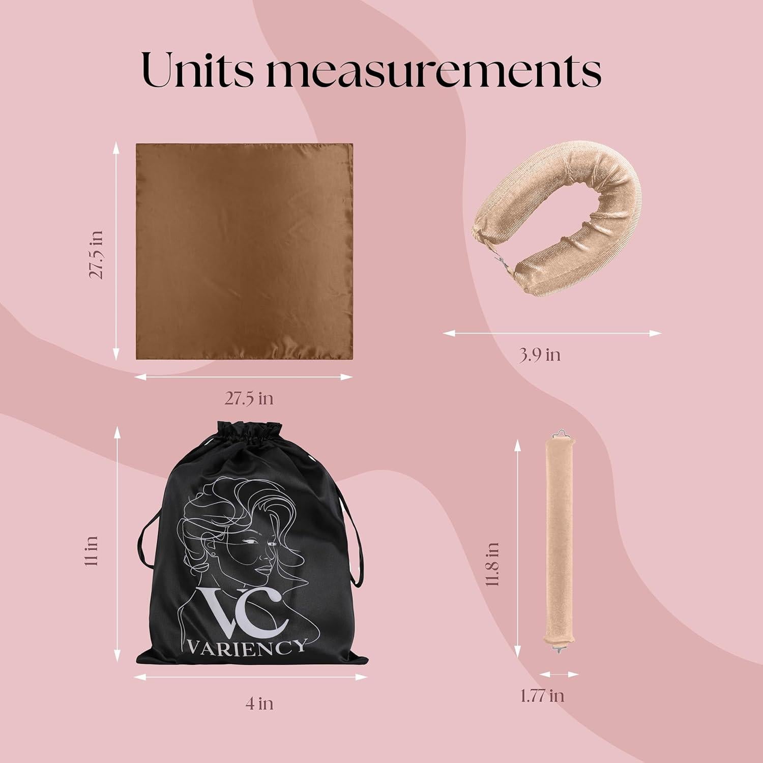 Rizadores Sin Calor VARIENCY 4 Piezas para Todos los Cabellos