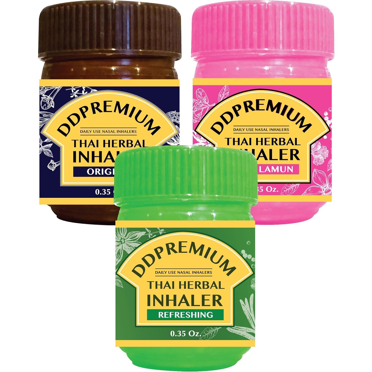 Inhalador Herbal Tailandés Yadom HOM LAMUN - 18g Natural